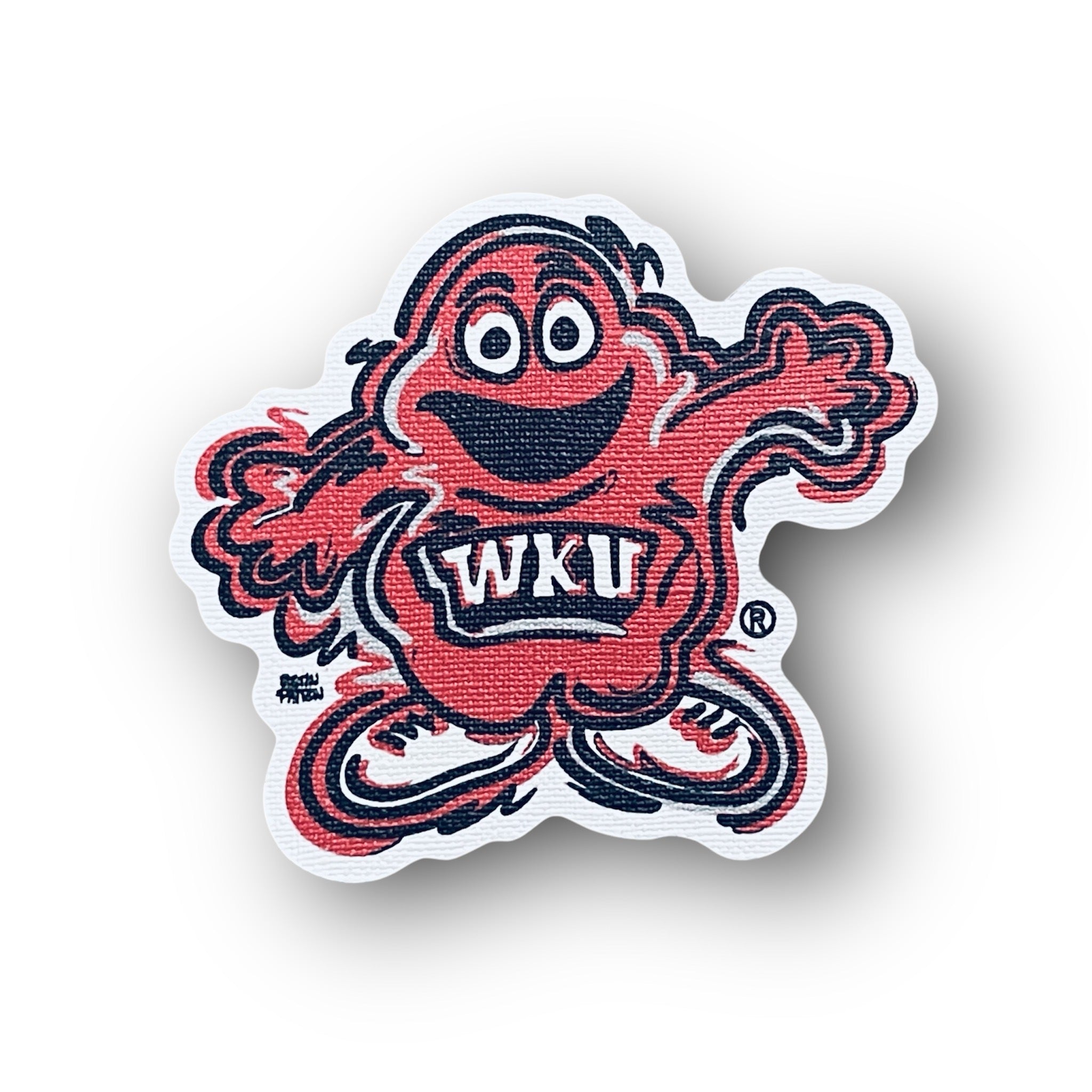 Western Kentucky University Big Red Durable Sticker by Justin Patten (WKU)