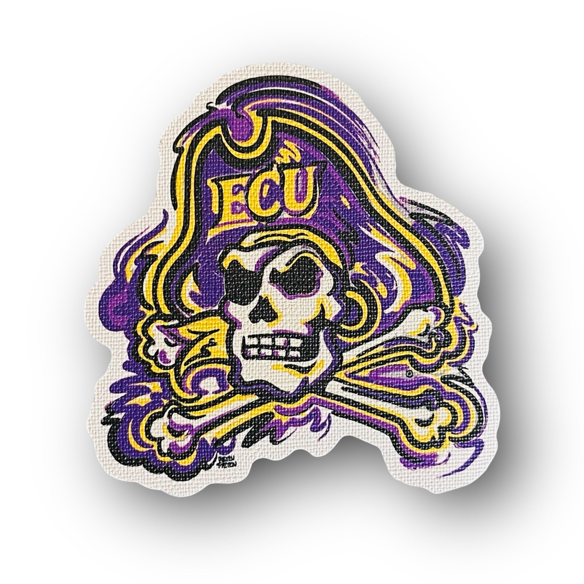 East Carolina University Painted Pirates Logo Durable Sticker by Justin Patten