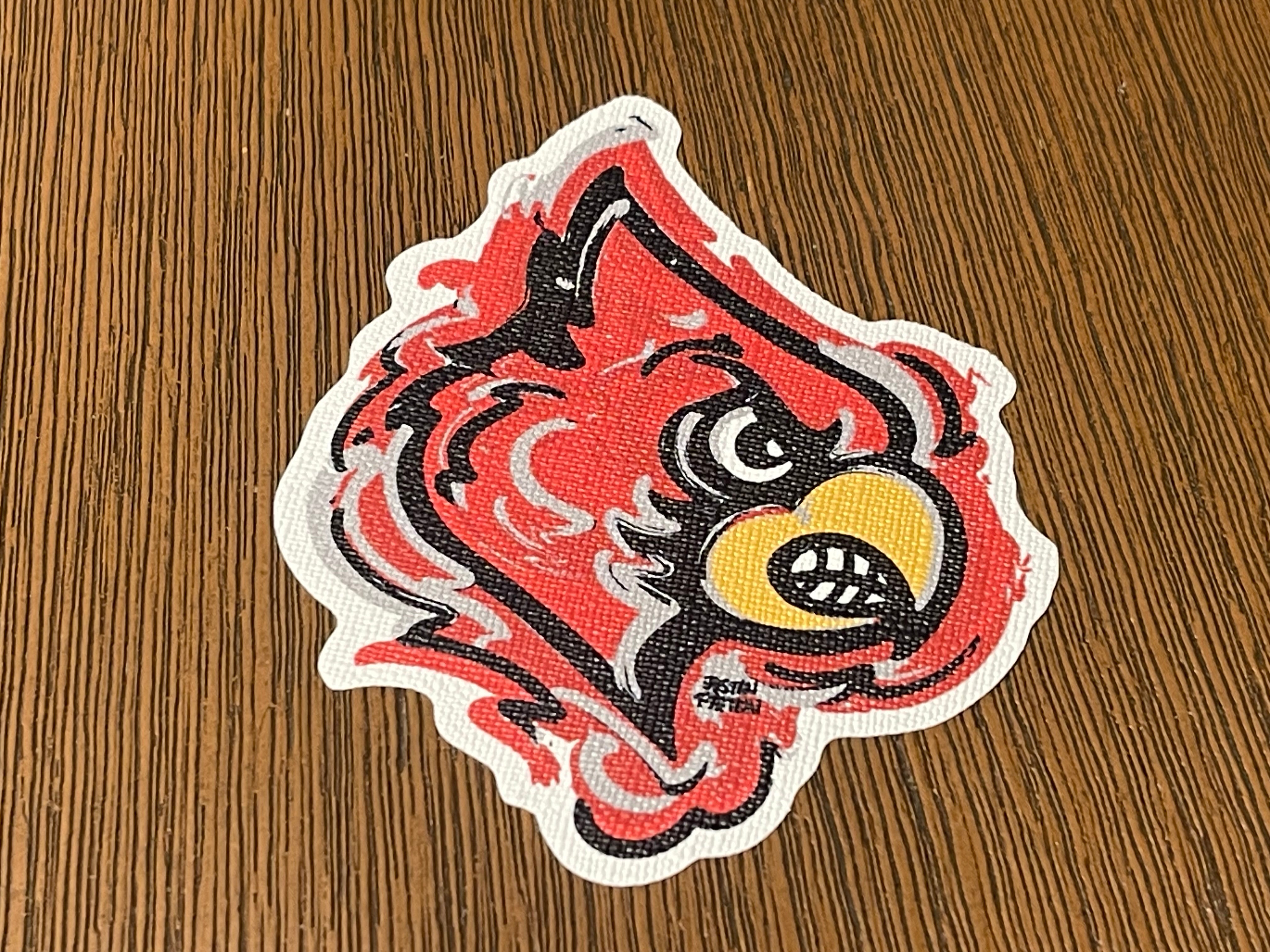 University of Louisville Cardinal Logo Durable Sticker by Justin Patten