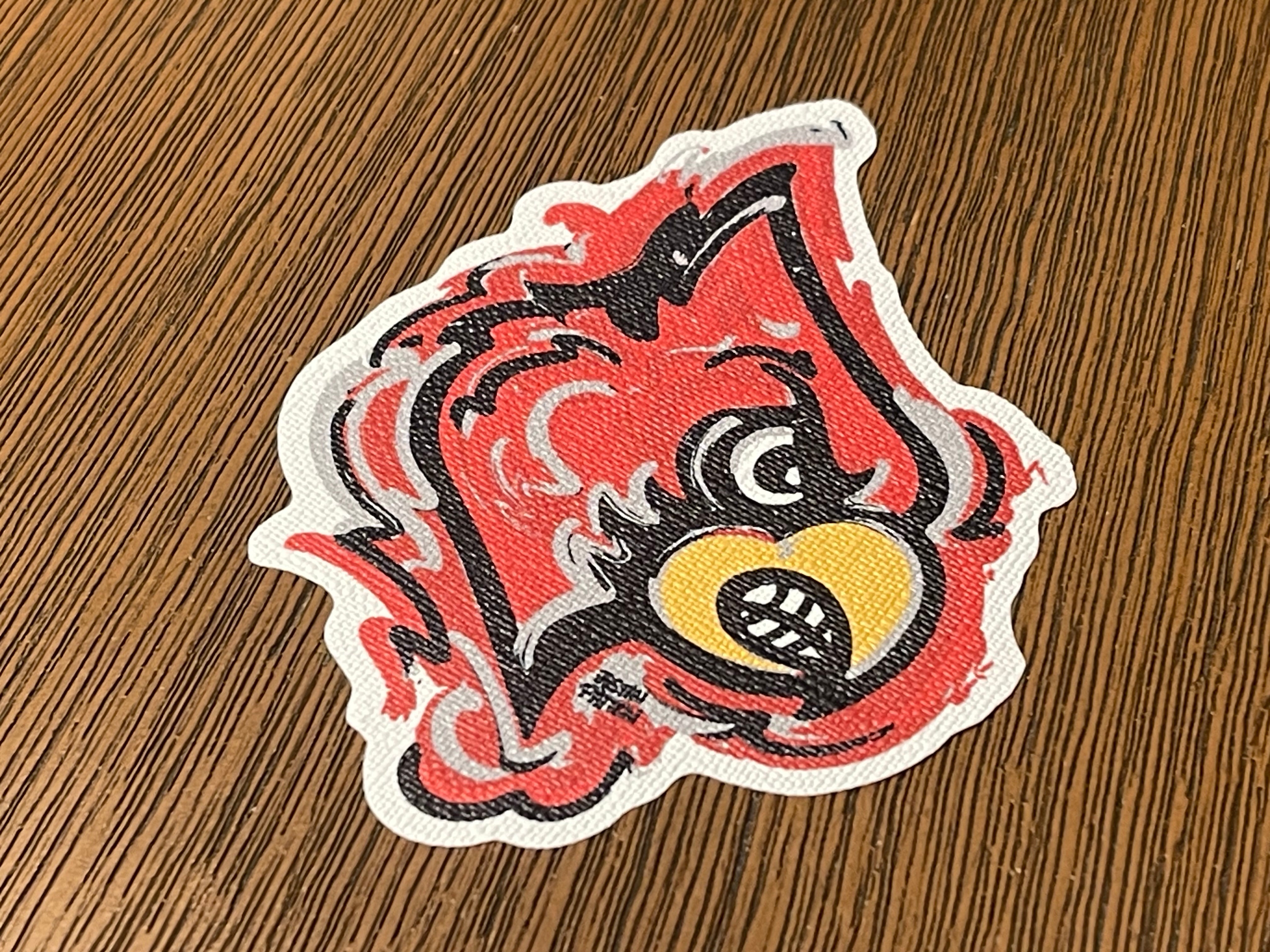 University of Louisville Cardinal Logo Durable Sticker by Justin Patten