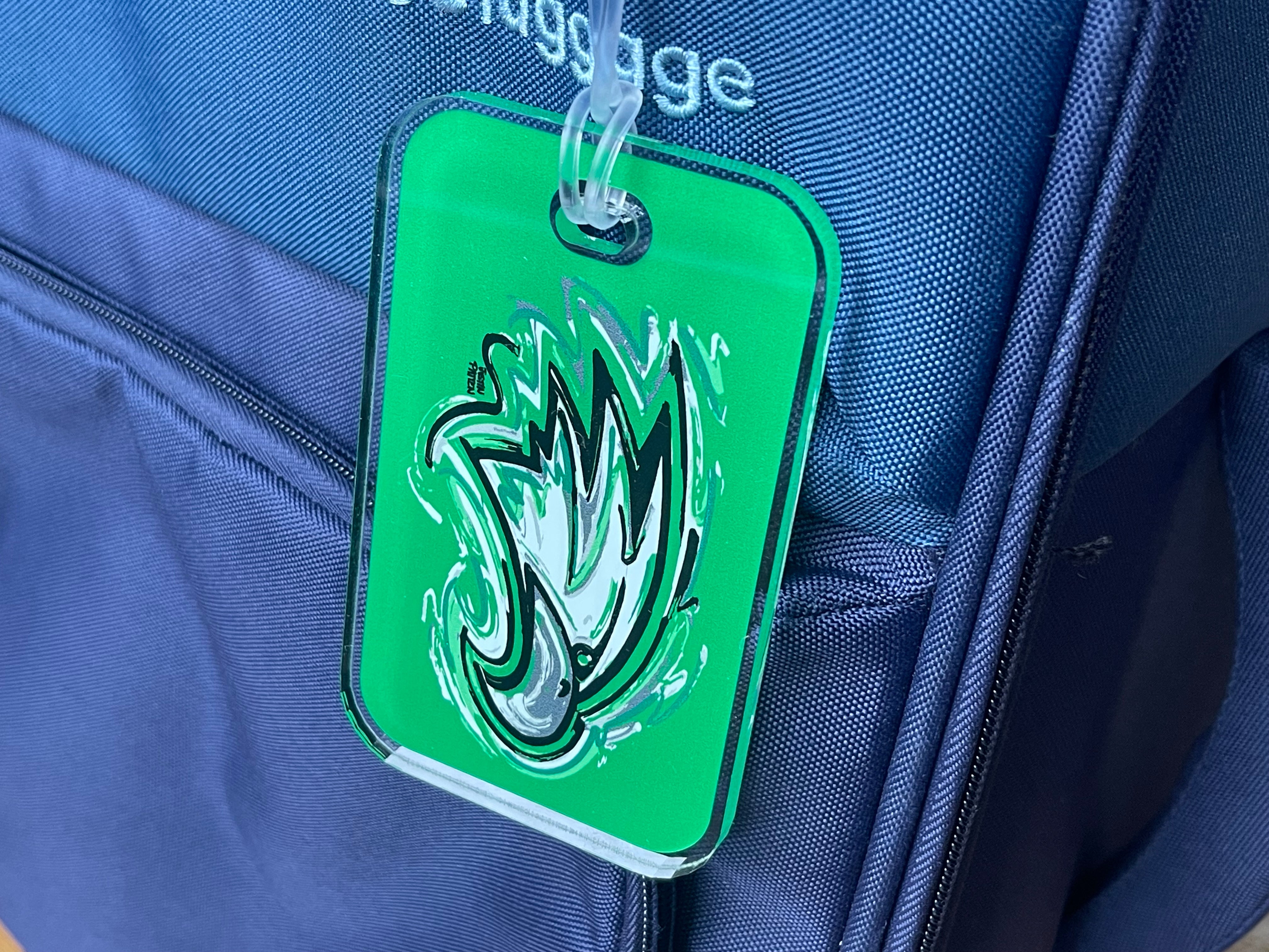 Zionsville Indiana Eagle Bag Tag by Justin Patten