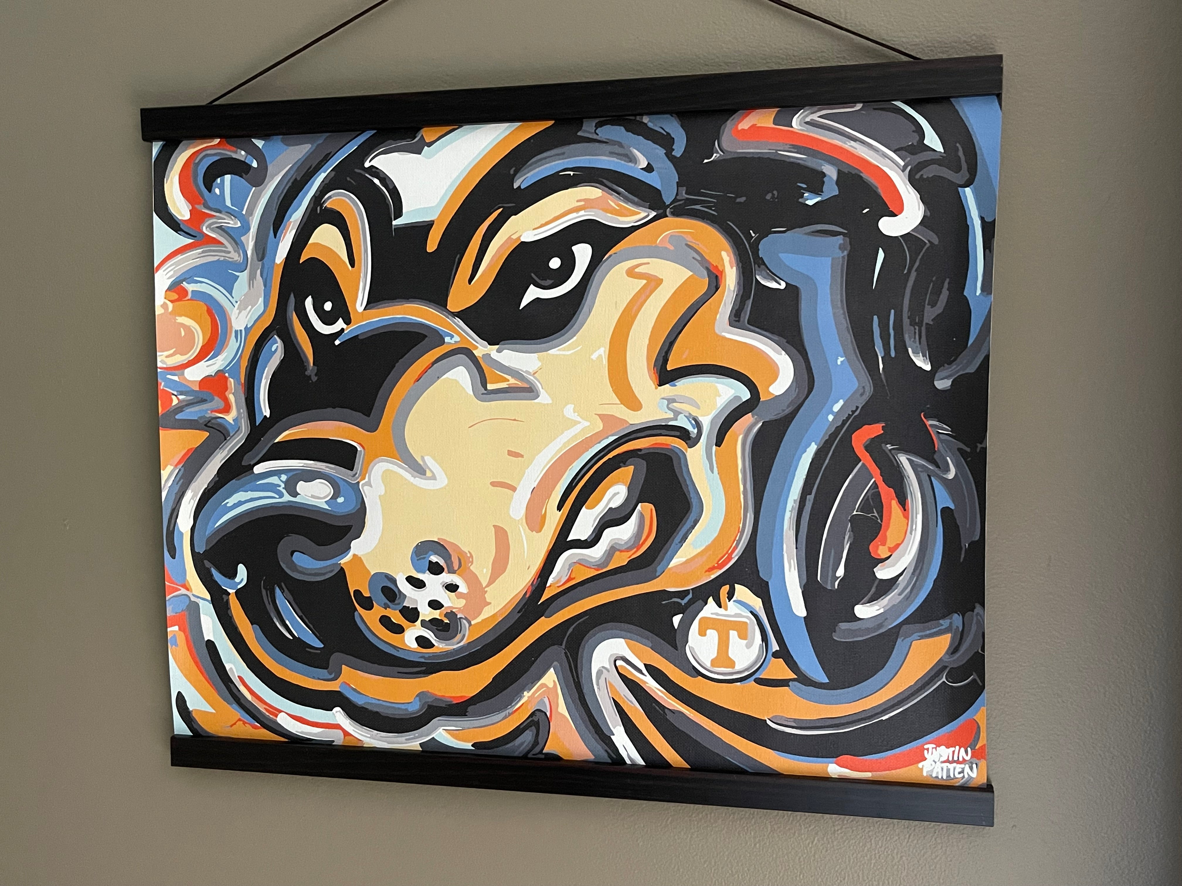 University of Tennessee 20" x 16" Angry Smokey Print by Justin Patten