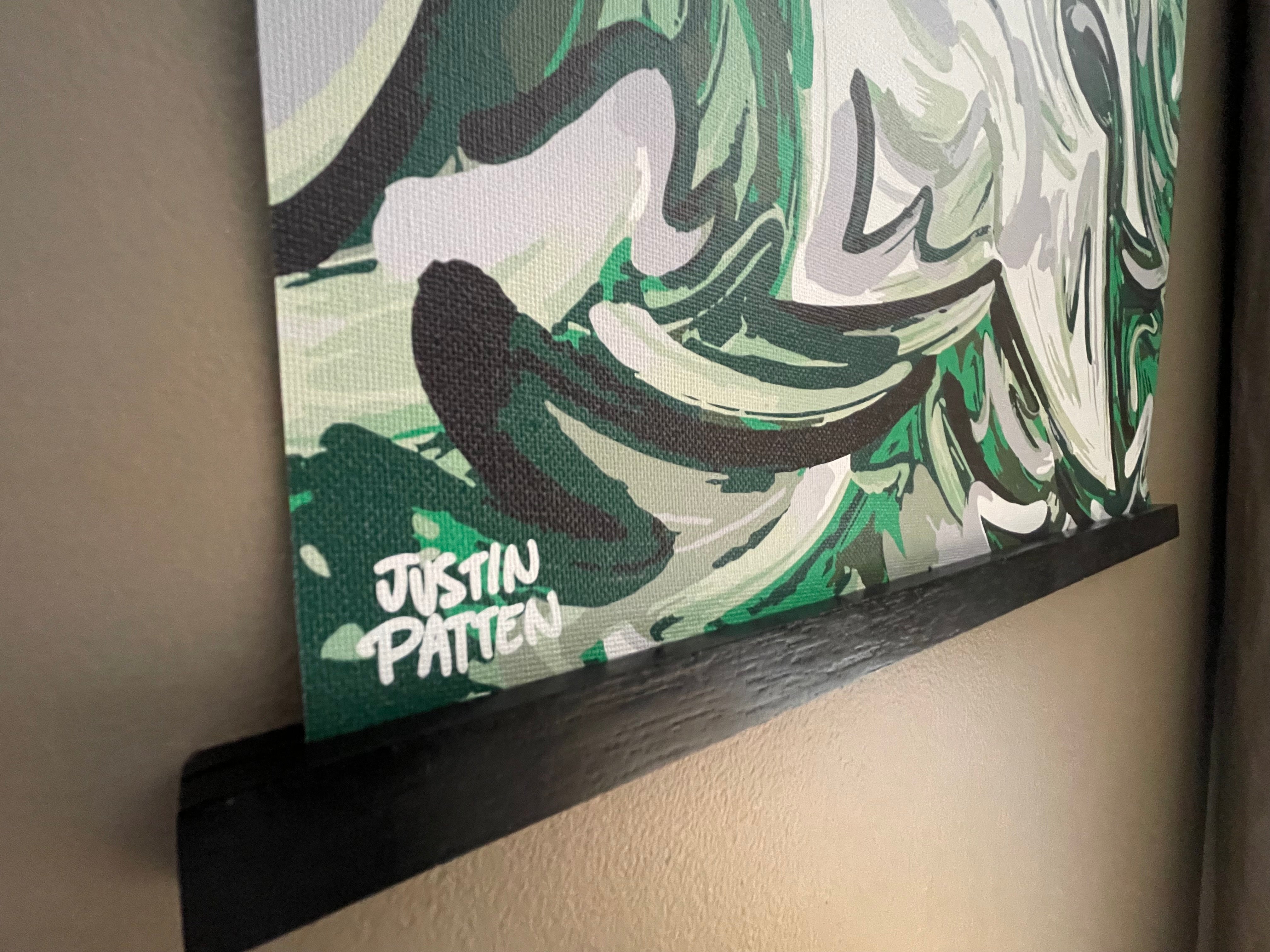 Michigan State University 16" x 20" Spartan Helmet Print by Justin Patten