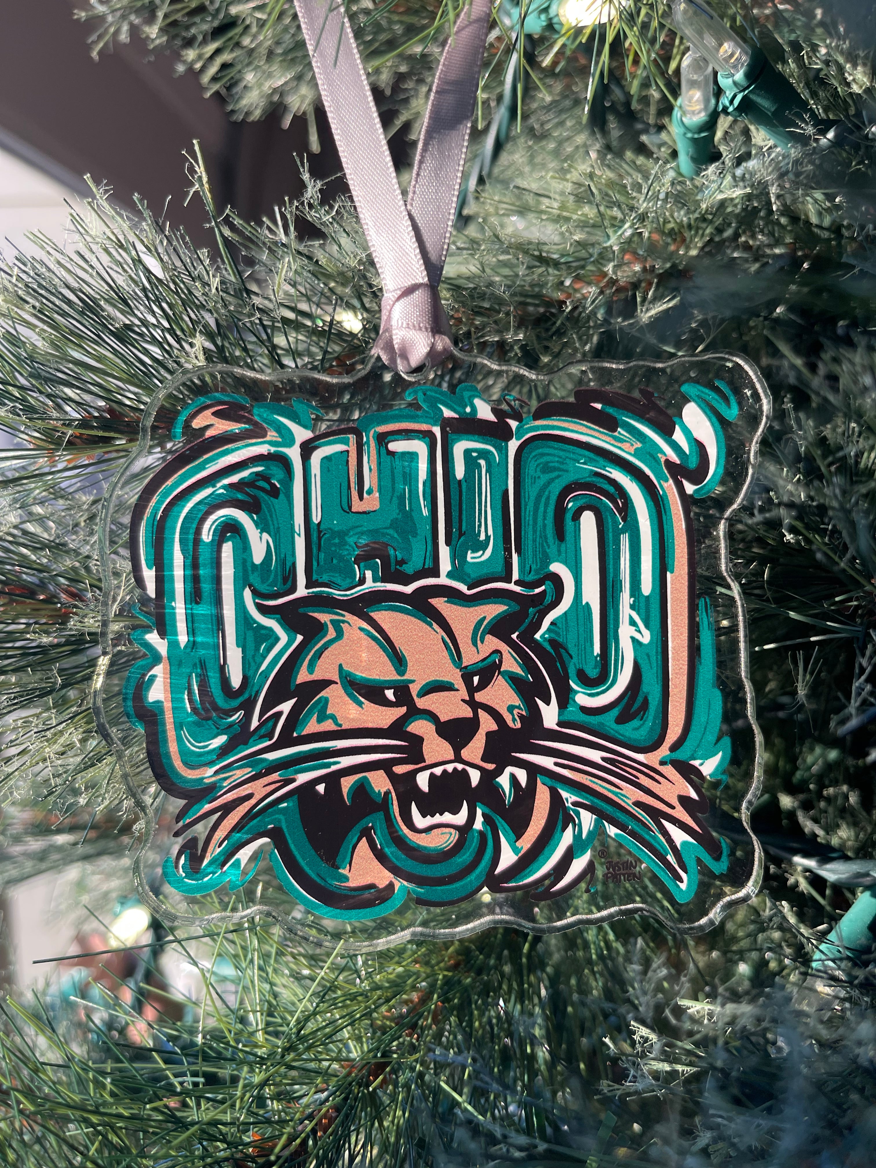 Ohio University Ornament by Justin Patten