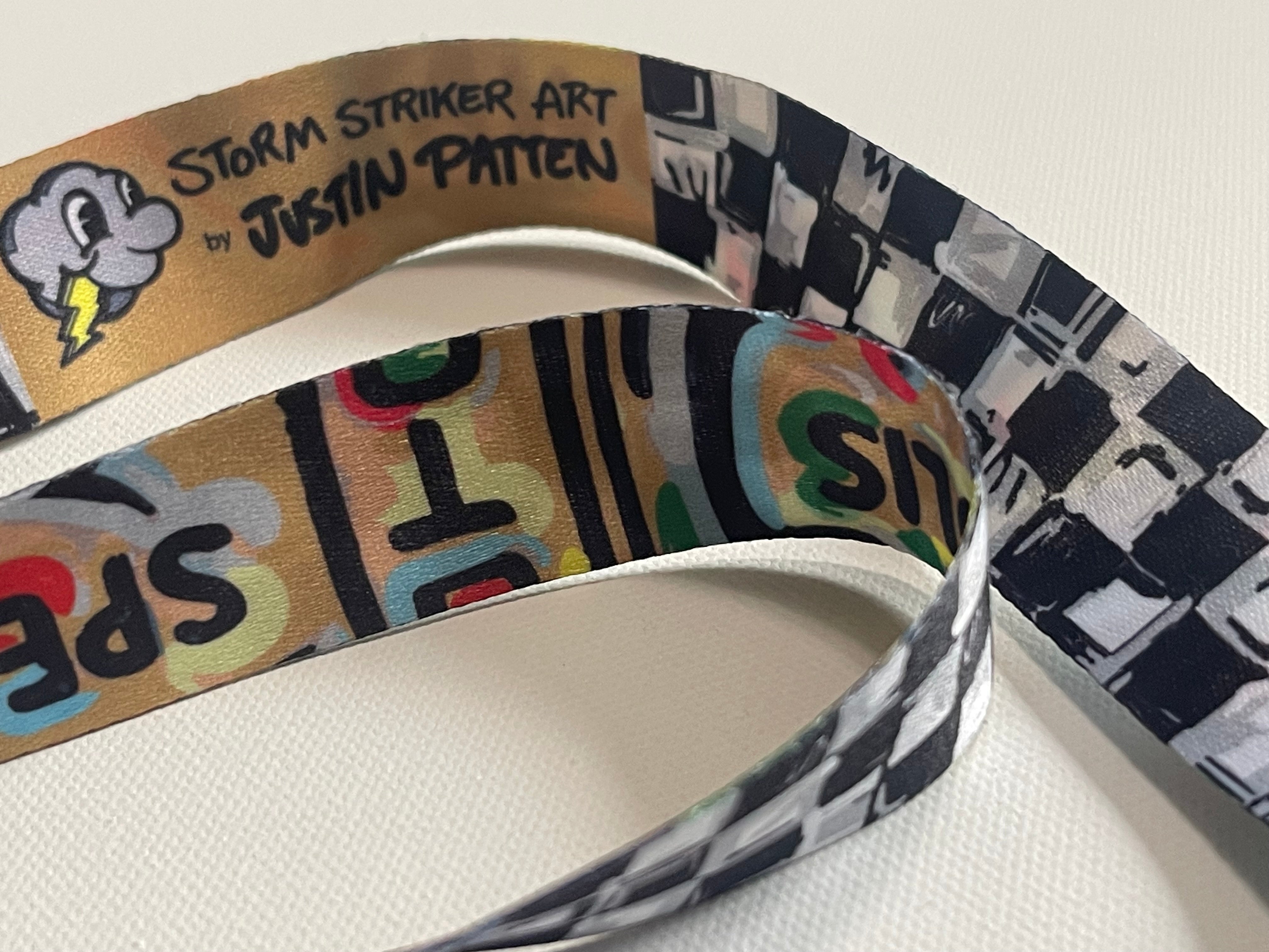 Indianapolis Motor Speedway Wing and Wheel Lanyard by Justin Patten (IMS, INDY 500, Racing Fan, Indy Car)