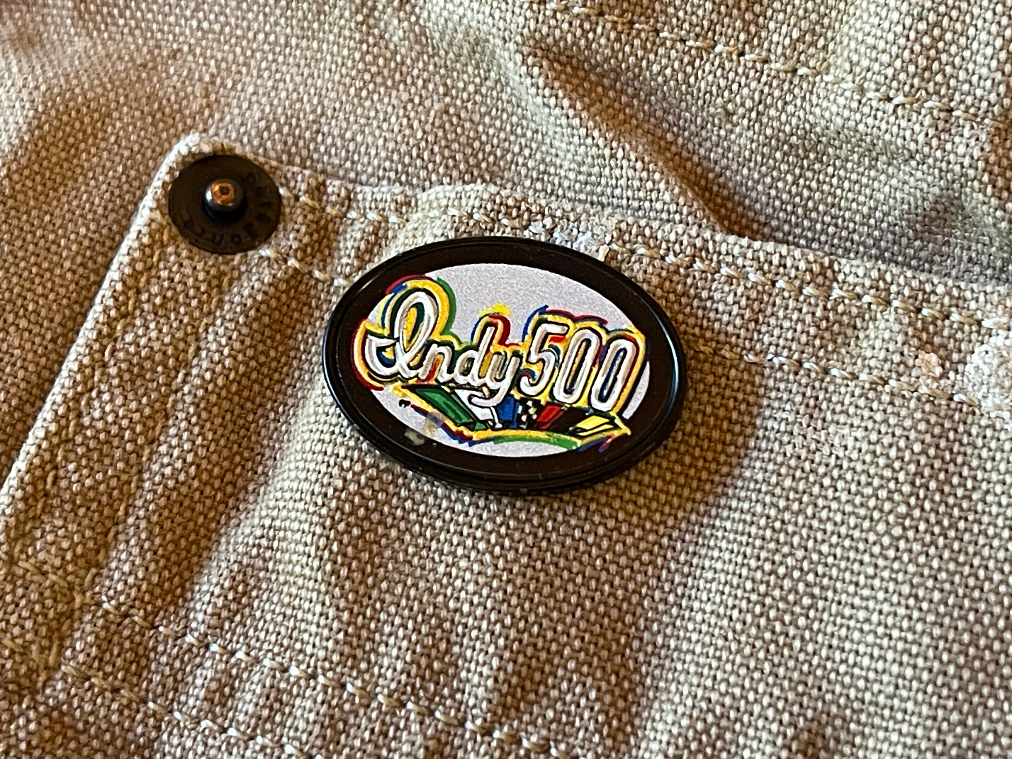 Indianapolis Motor Speedway INDY 500 Script Pin by Justin Patten (Metal, iMS, Indy 500)