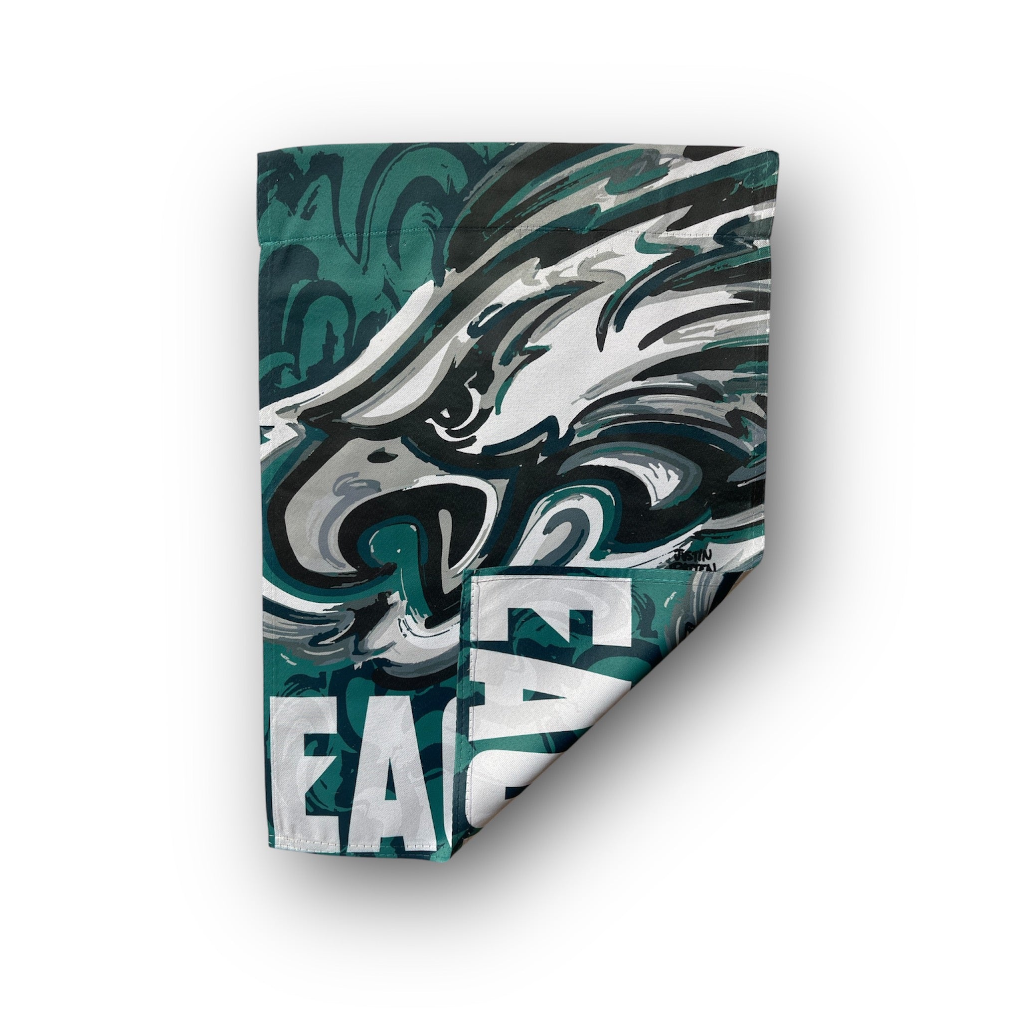 Philadelphia Eagles Garden Flag 12" x 18" by Justin Patten