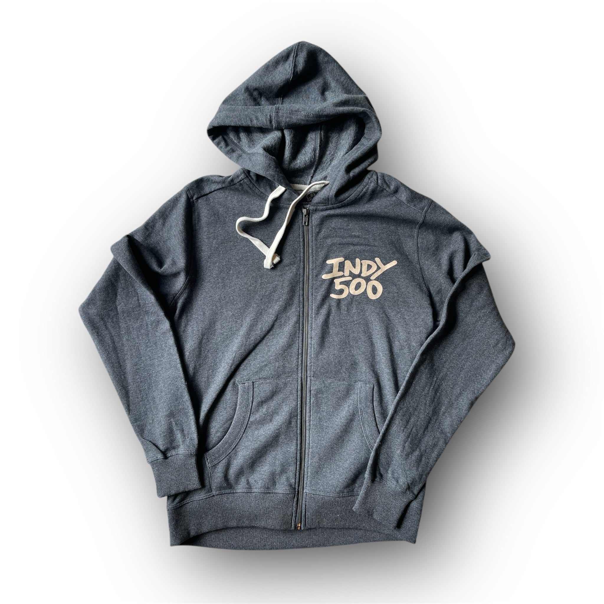 Indianapolis Motor Speedway Motion Wing and Wheel Zip Up Hoodie by Justin Patten (New 2025 Design)