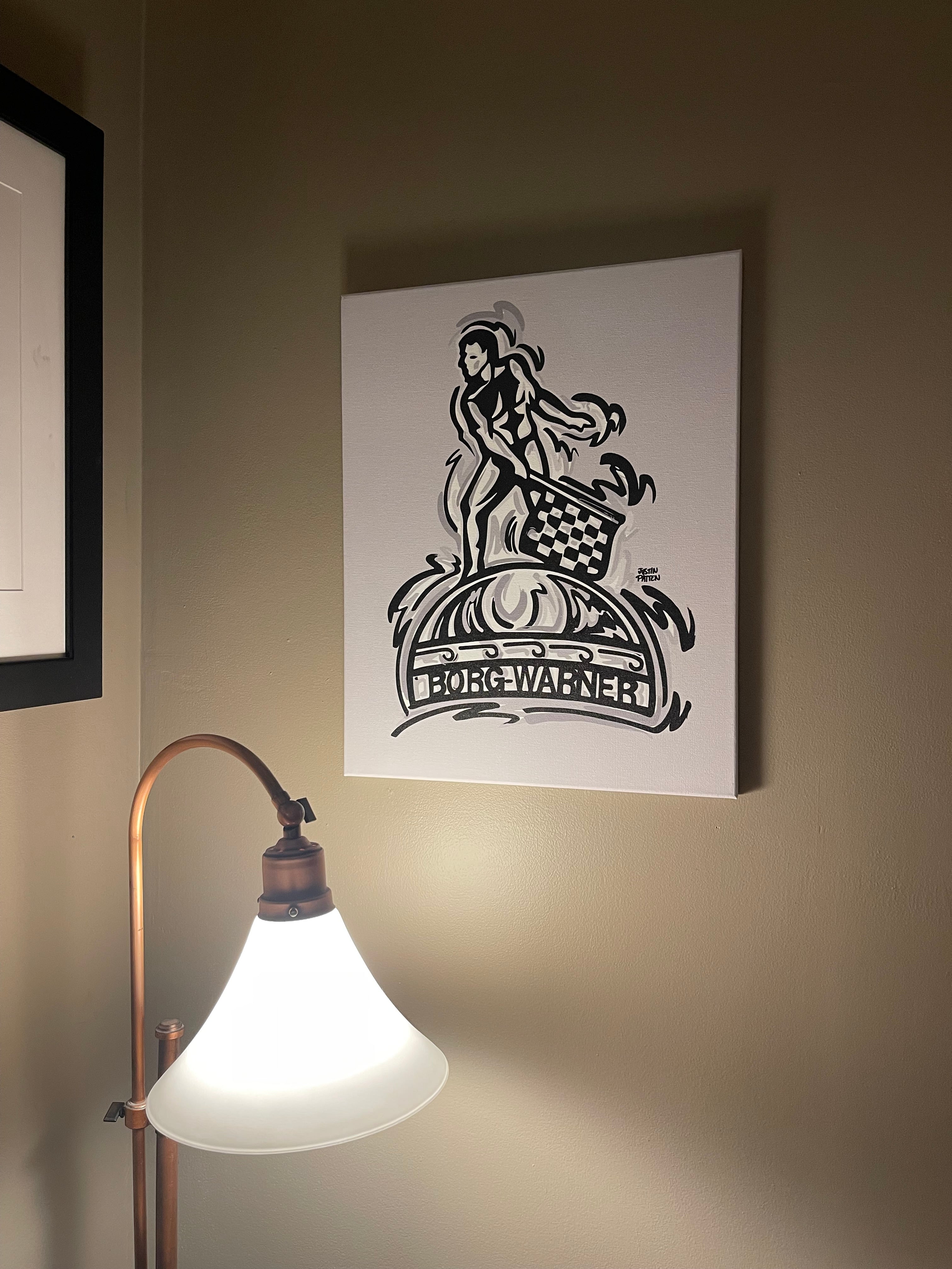 Borg Warner Trophy 16"x20" Wrapped Canvas Print by Justin Patten