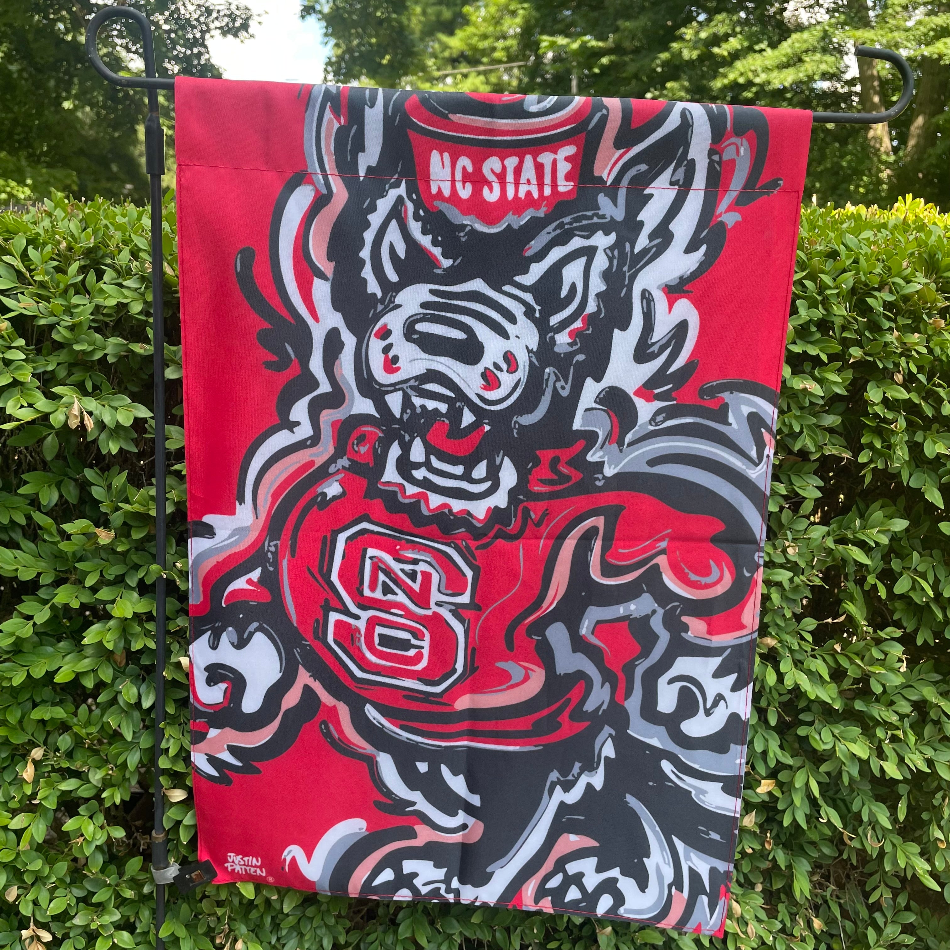 North Carolina State University Mascot Garden Flag 12" x 18" by Justin Patten
