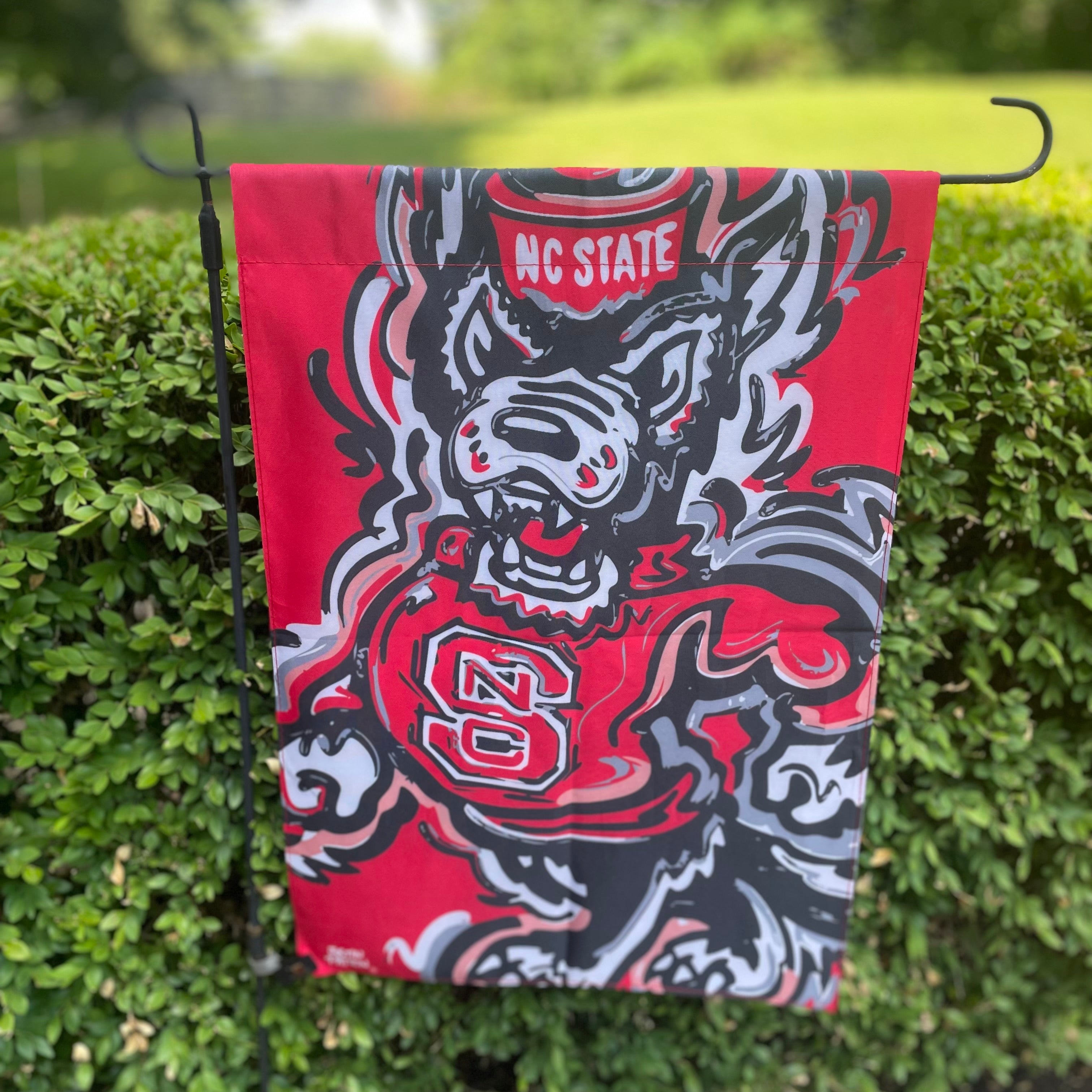 North Carolina State University Mascot Garden Flag 12" x 18" by Justin Patten