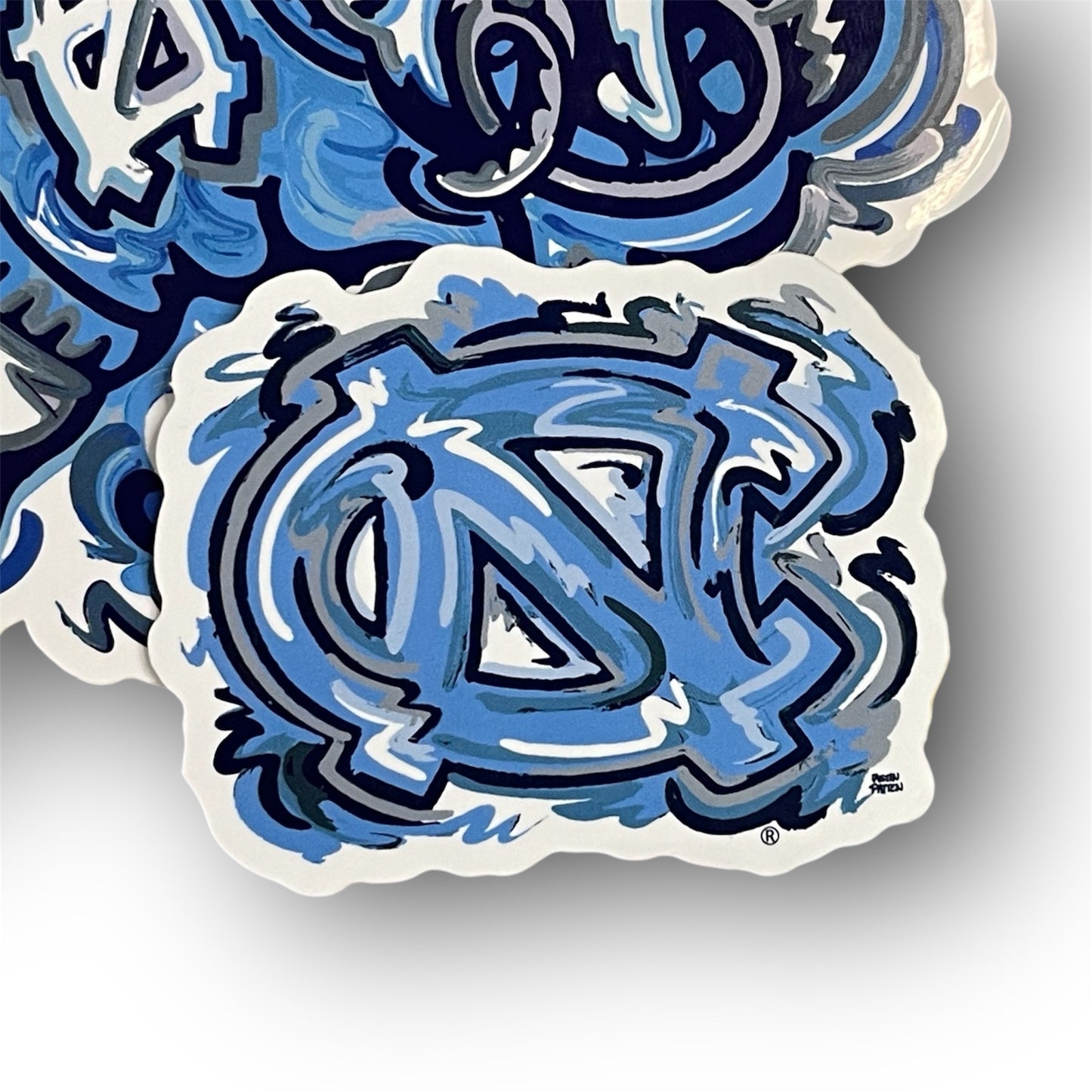 University of North Carolina NC Mini Vinyl Sticker by Justin Patten