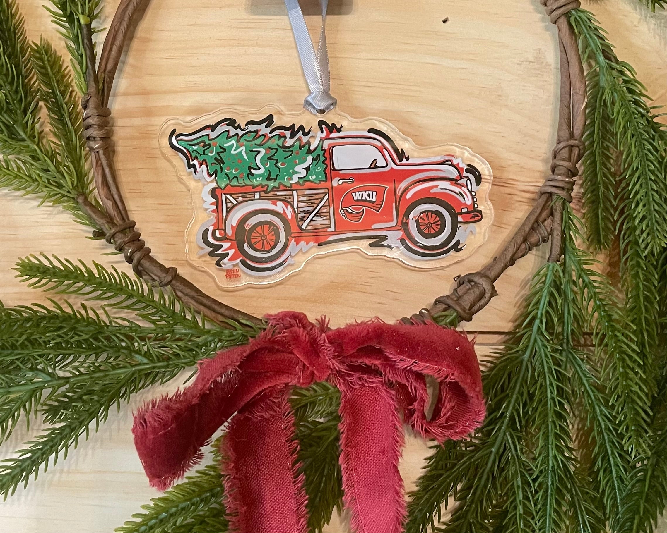 Western Kentucky University Christmas Truck Ornament by Justin Patten (WKU)