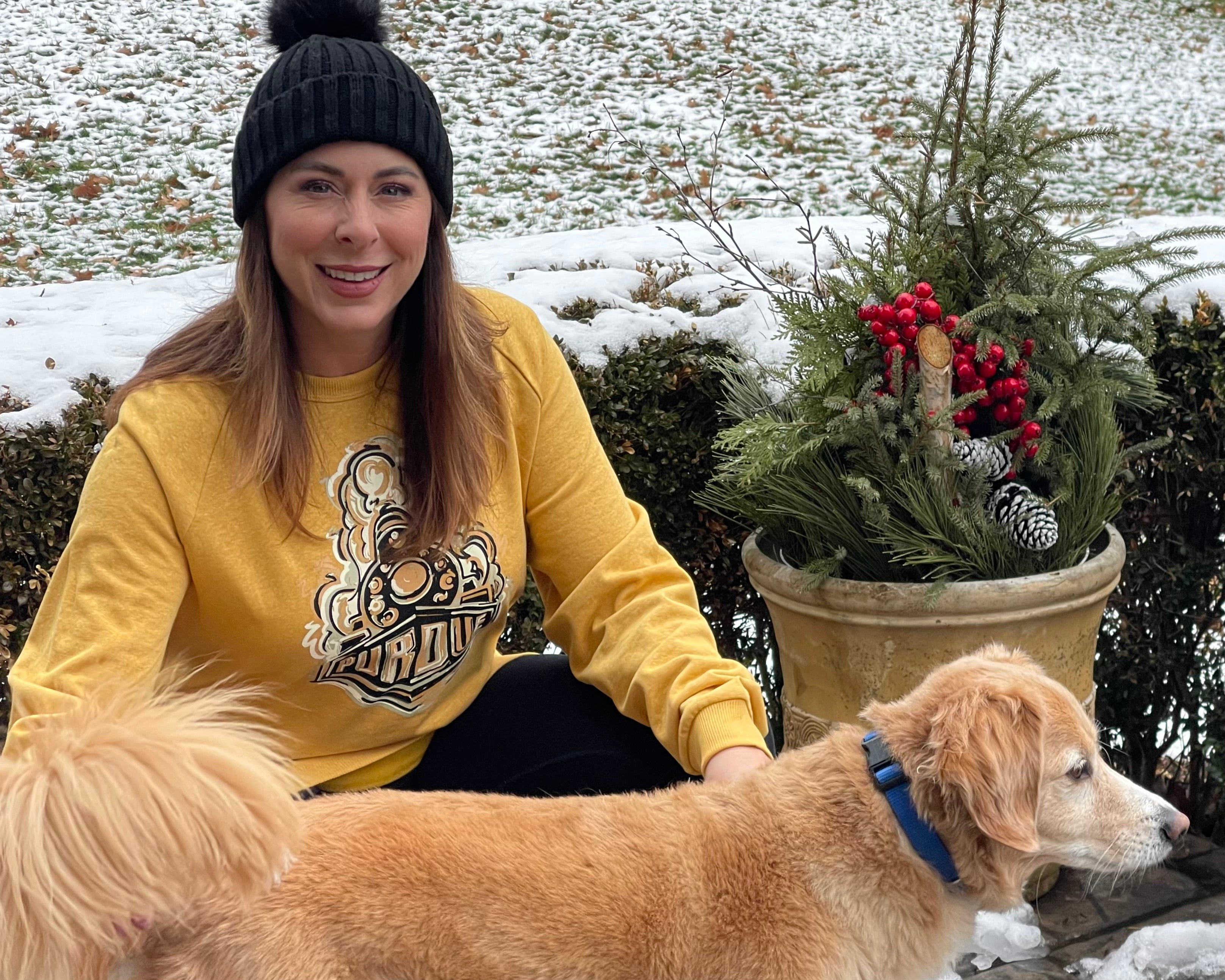 Purdue Boilermaker Special Unisex Fleece Crew by Justin Patten (2 Colors)