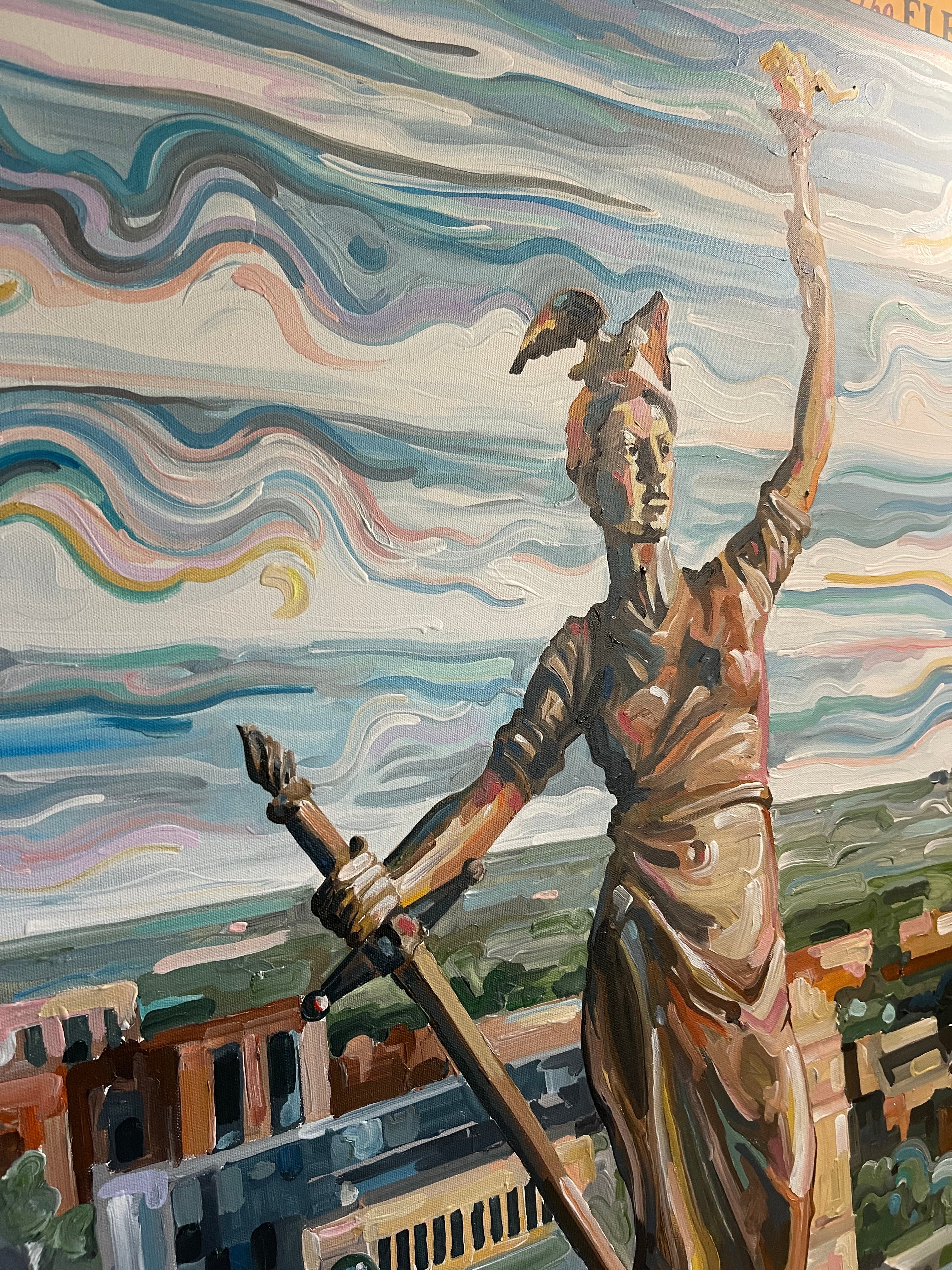 Indianapolis Lady Victory Painting (36" x 36") by Justin Patten (Original Painting)