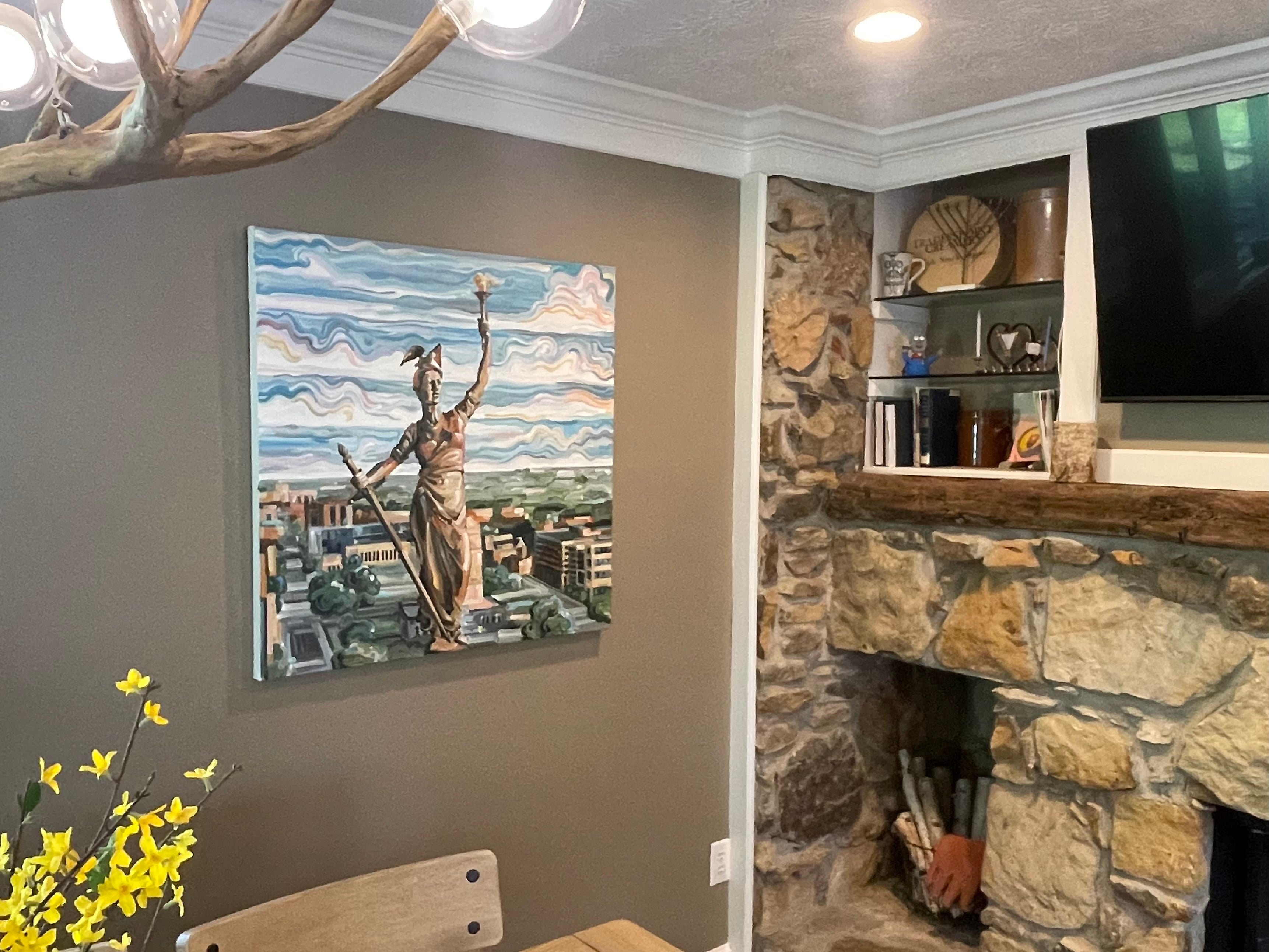 Indianapolis Lady Victory Painting (36" x 36") by Justin Patten (Original Painting)