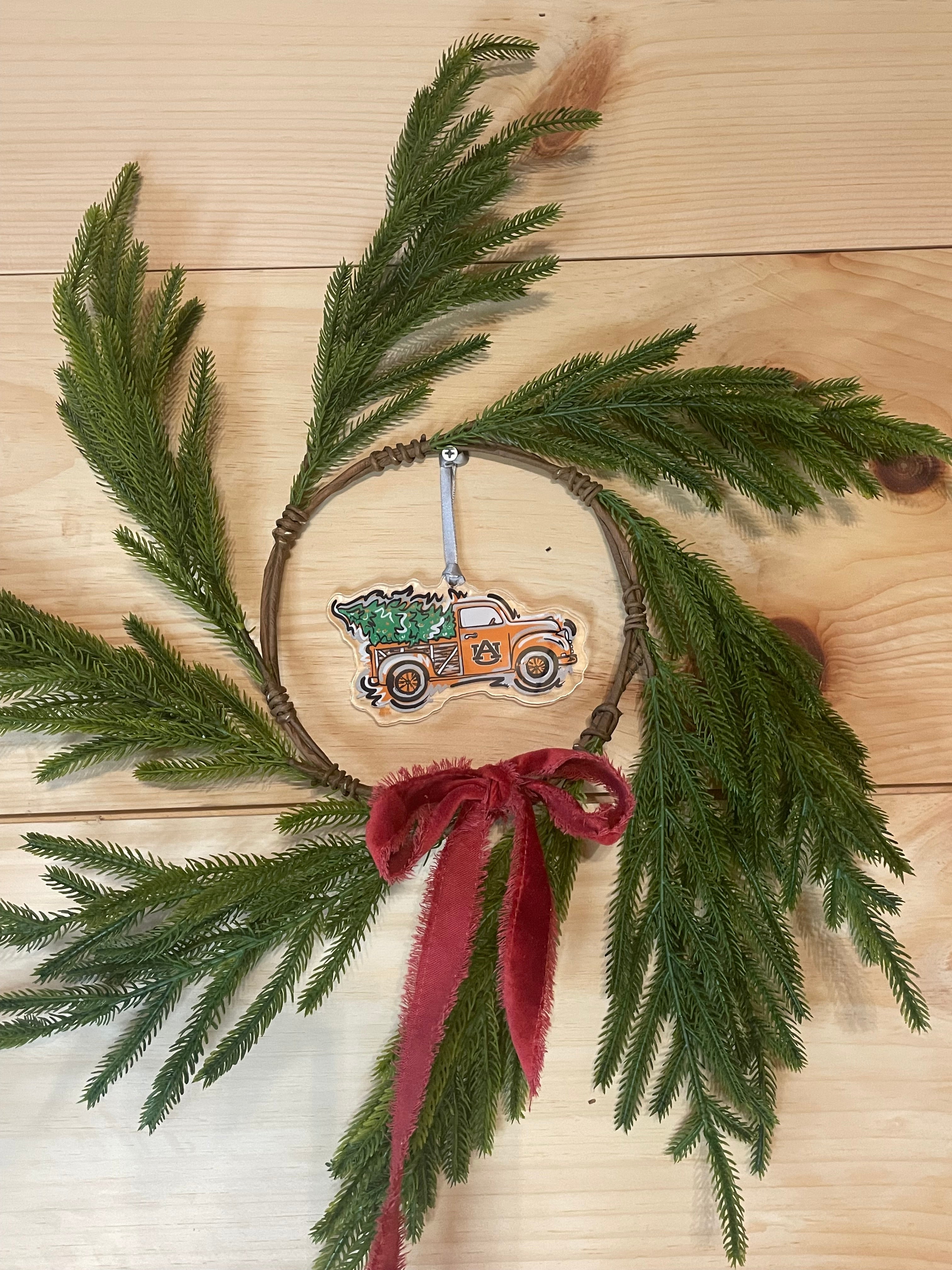Auburn University Christmas Truck Ornament by Justin Patten