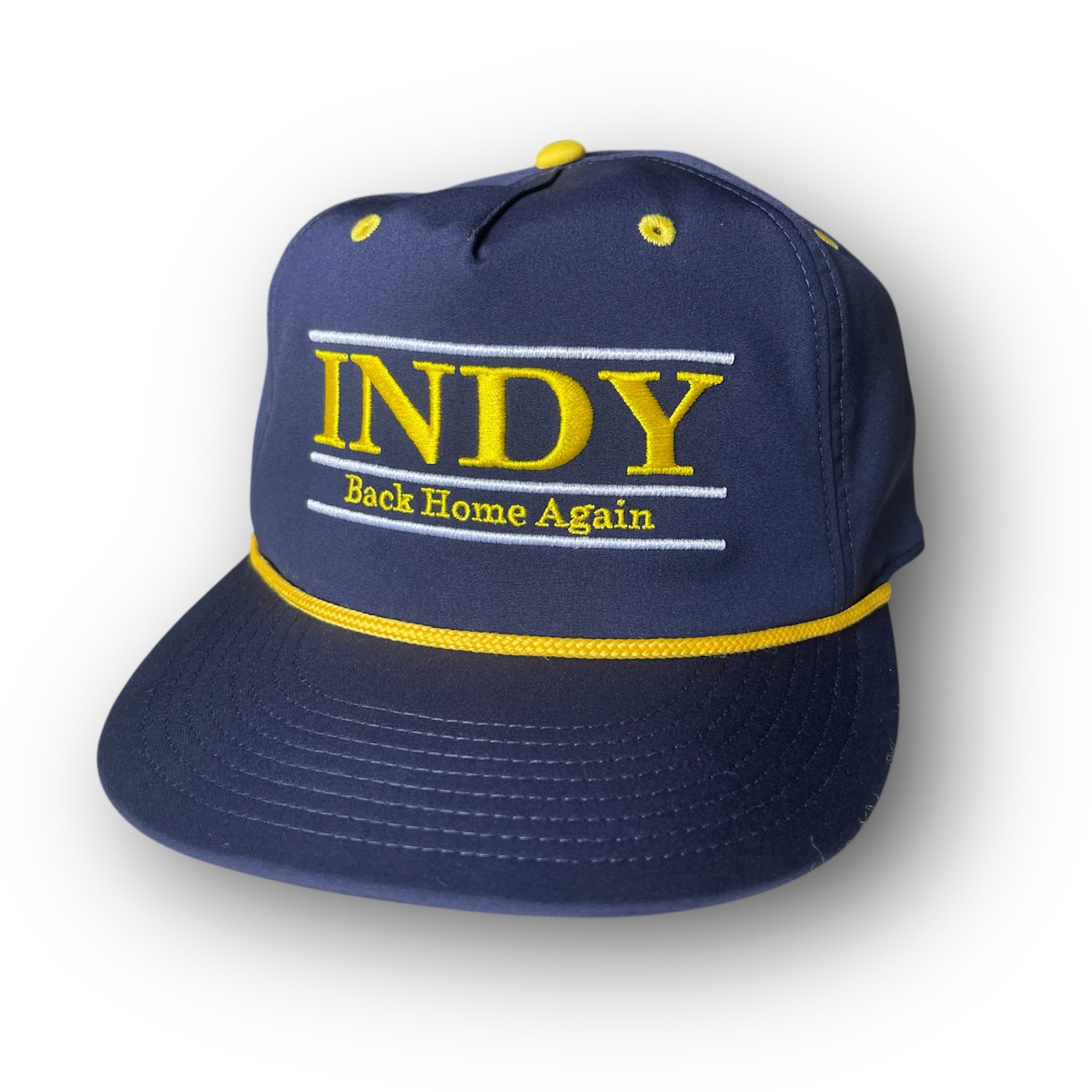 INDY "Back Home Again" Rope Hat by Justin Patten (Navy)(Pacers, INDY 500)