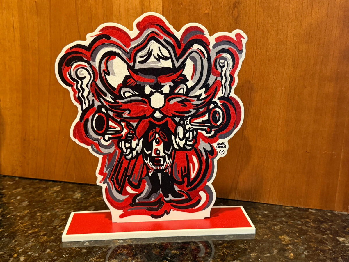 Texas Tech University Raider Red Standee by Justin Patten (The Guns, Guns Up, The Masked Raider, CLC)