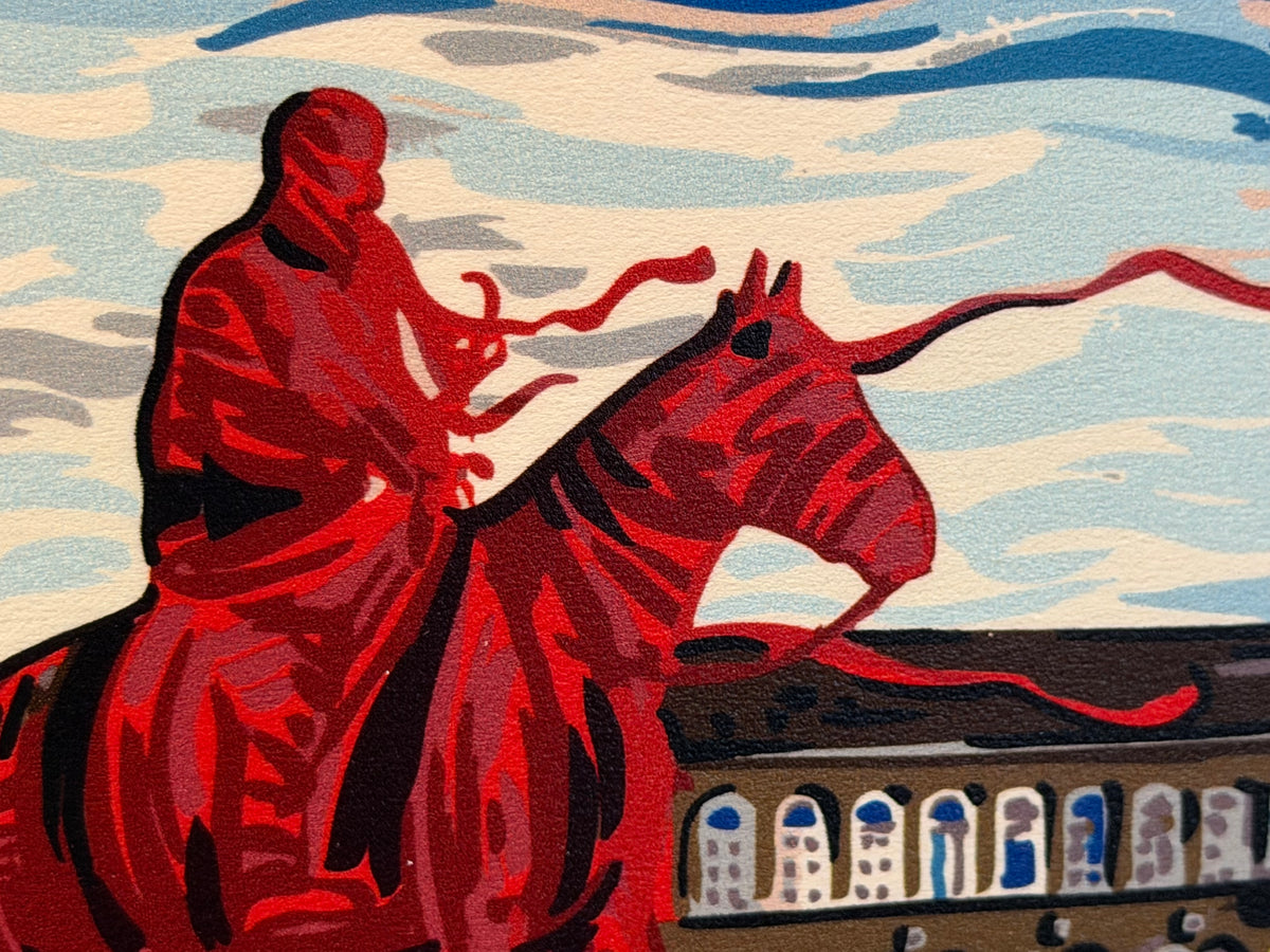 Texas Tech University "Riding into the Sunset" Standee by Justin Patten (Soapsuds, The Guns, Guns Up, The Masked Raider, CLC)