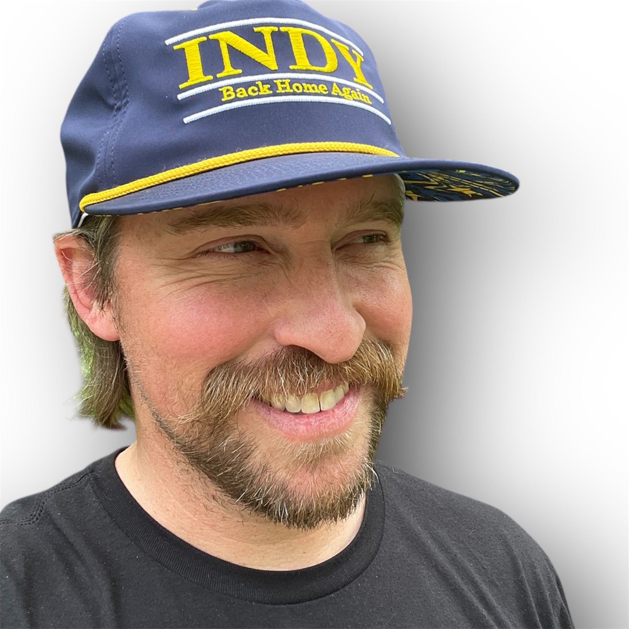 INDY "Back Home Again" Rope Hat by Justin Patten (Navy)(Pacers, INDY 500)