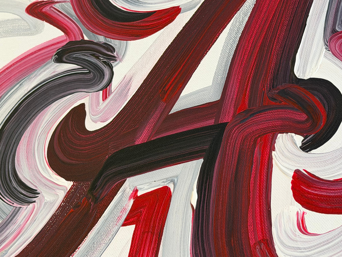 (Original Painting) University of Alabama A Painting by Justin Patten 24x30 (Crimson Tide, Roll Tide, Tuscaloosa, CLC)
