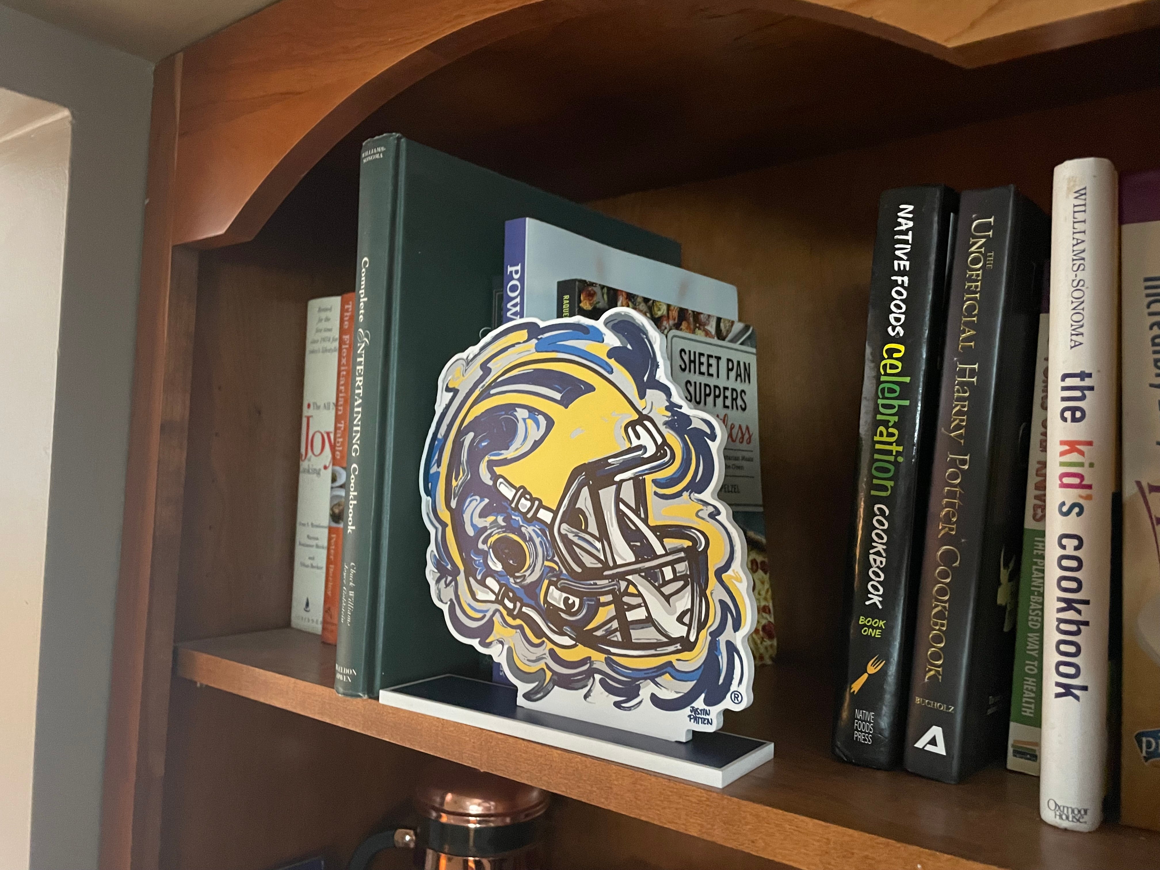 University of Michigan Football Helmet Standee by Justin Patten