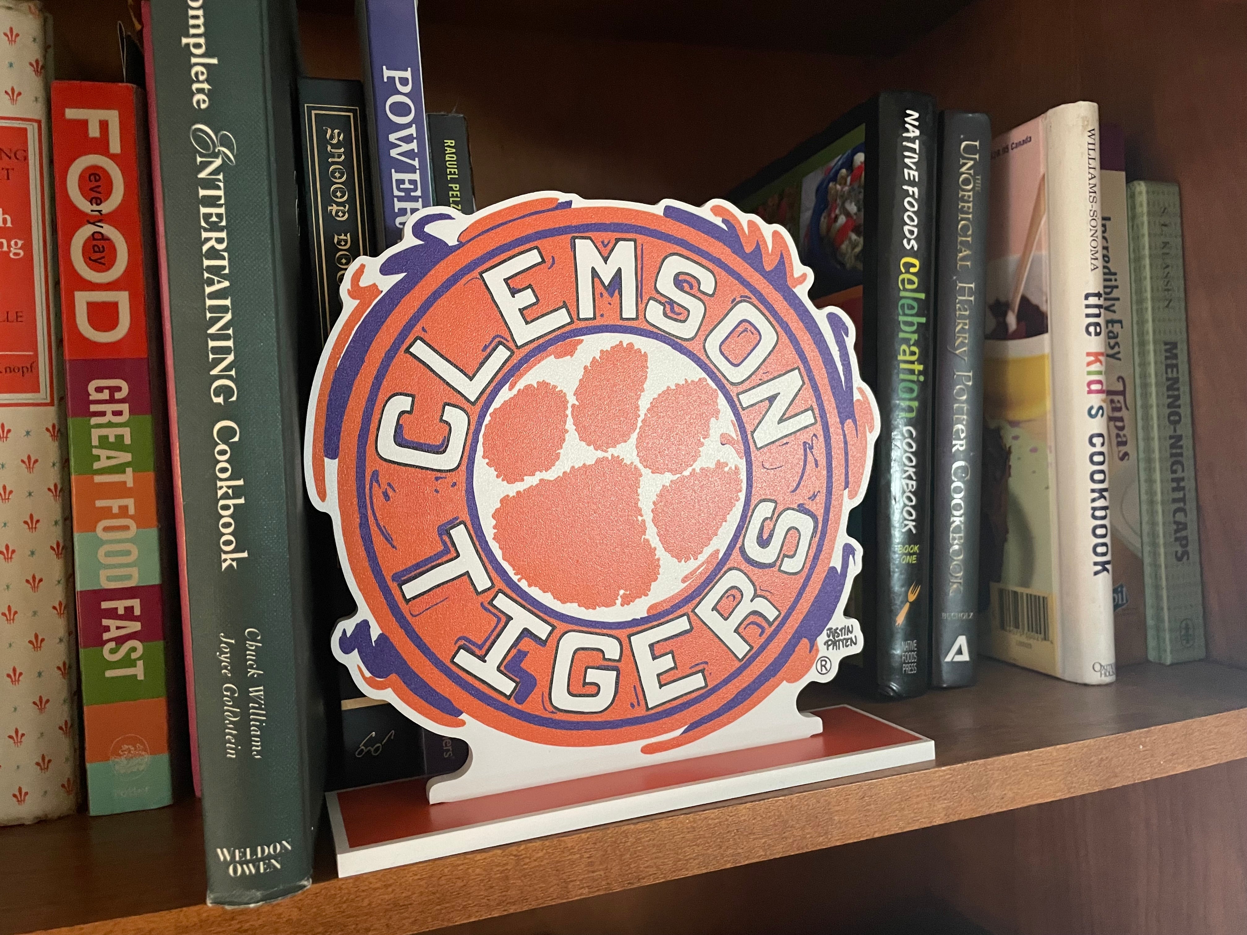 Clemson University Paw Standee by Justin Patten