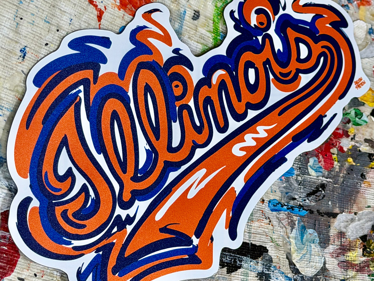 University of Illinois Script Magnet by Justin Patten (Urbana-Champaign, Fighting Illini, CLC)