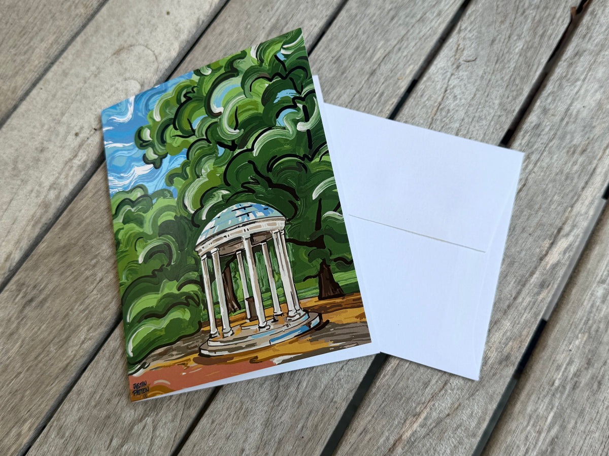 University of North Carolina Old Well Note Card Set of 6 by Justin Patten (UNC, Chappell Hill, Tar Heals, CLC)