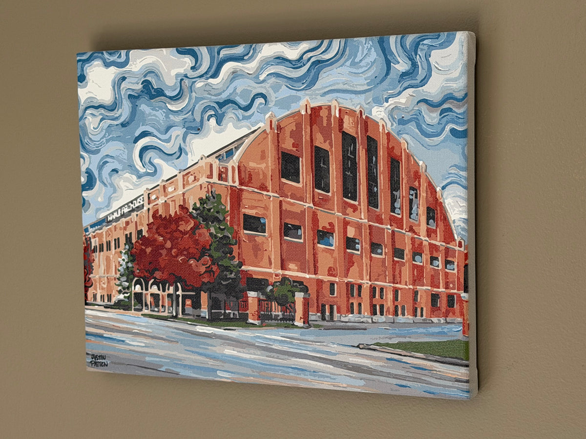 Butler University 10" x 8" Hinkle Full Color Wrapped Canvas Print by Justin Patten (Butler Bulldogs, Hinkle, Indy, Indiana)
