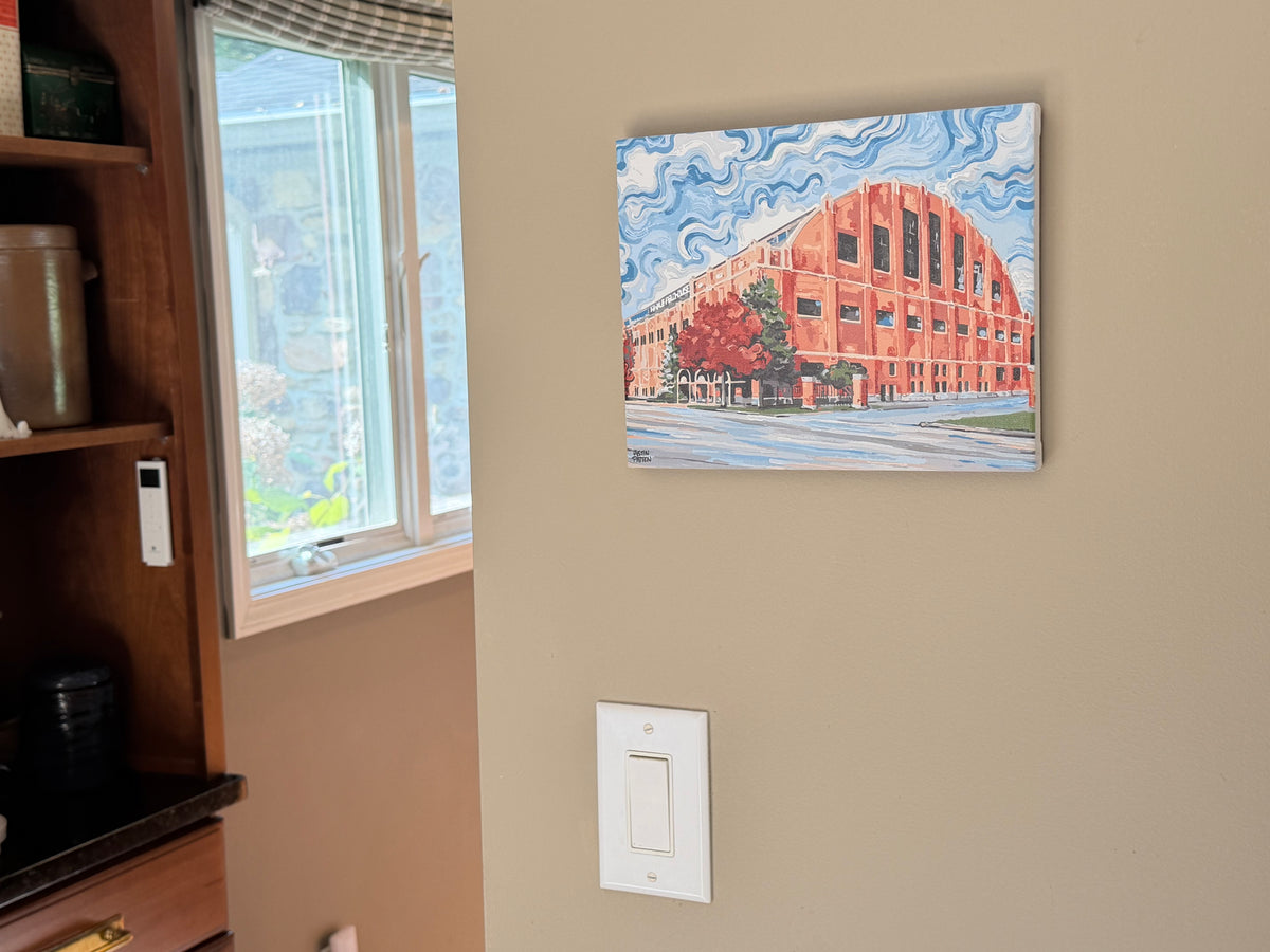 Butler University 10" x 8" Hinkle Full Color Wrapped Canvas Print by Justin Patten (Butler Bulldogs, Hinkle, Indy, Indiana)