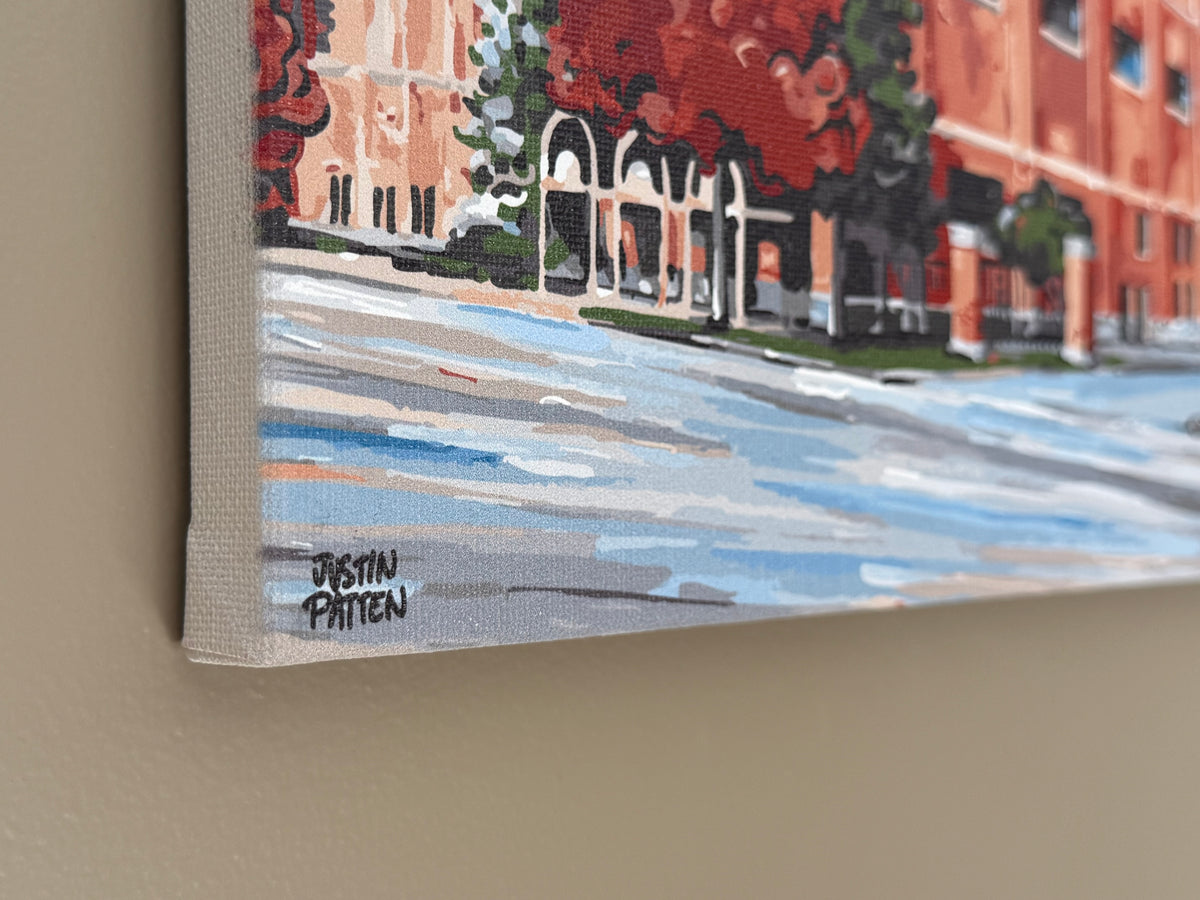 Butler University 10" x 8" Hinkle Full Color Wrapped Canvas Print by Justin Patten (Butler Bulldogs, Hinkle, Indy, Indiana)
