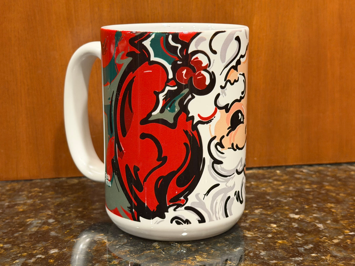 Santa Ceramic Mug by Justin Patten (Merry Christmas, North Pole)