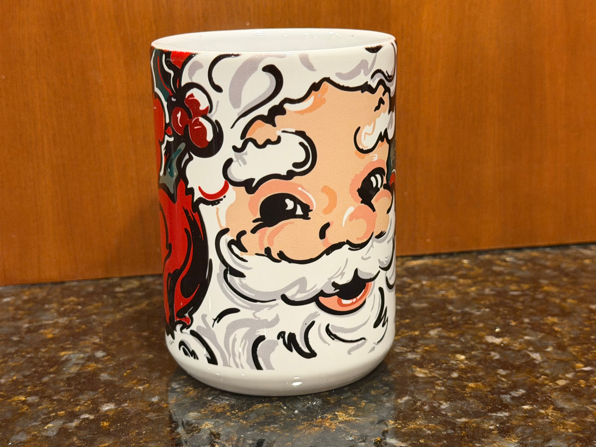 Santa Ceramic Mug by Justin Patten (Merry Christmas, North Pole)