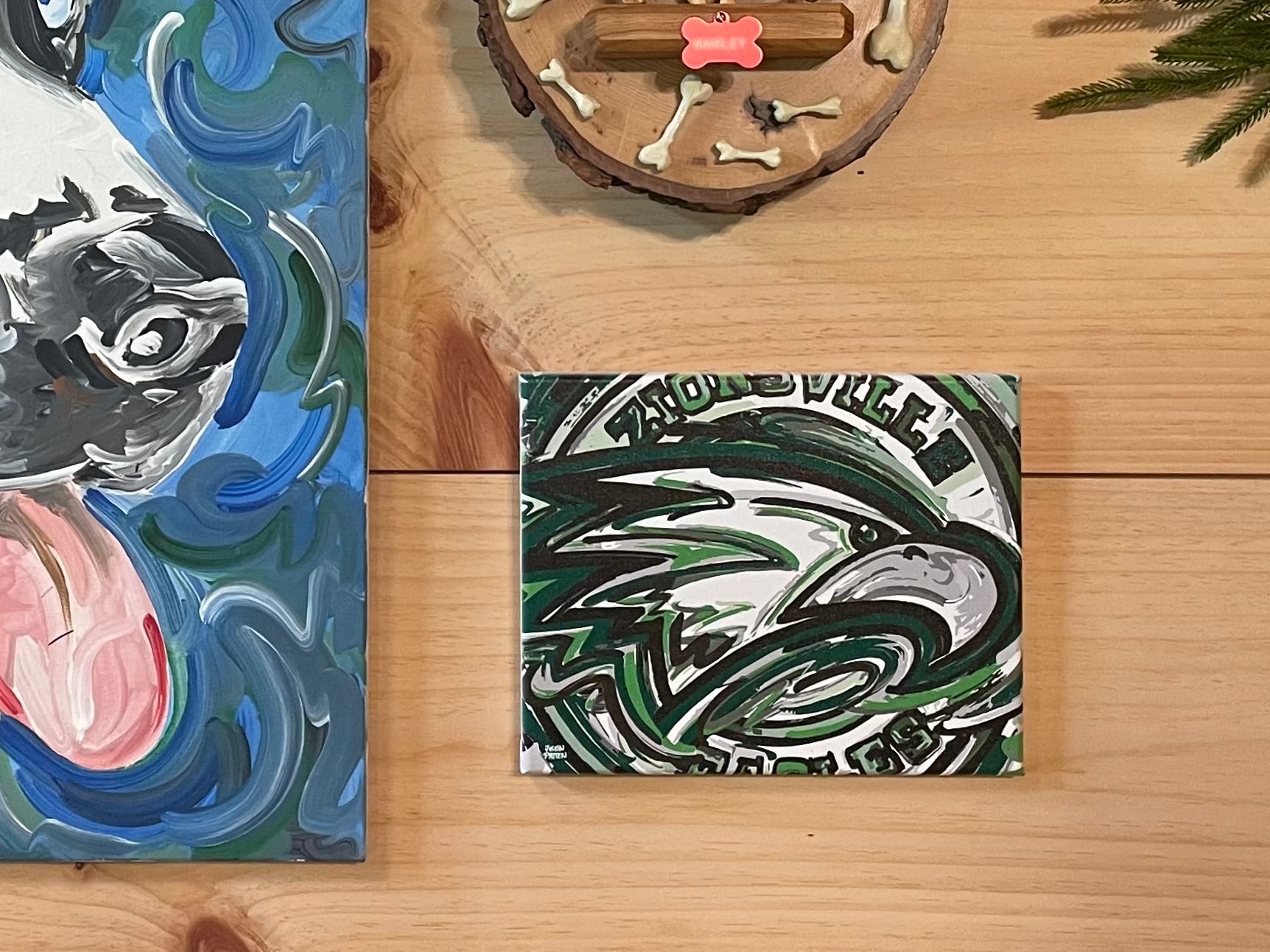 Zionsville Indiana 10"x 8" Eagle Canvas Print by Justin Patten