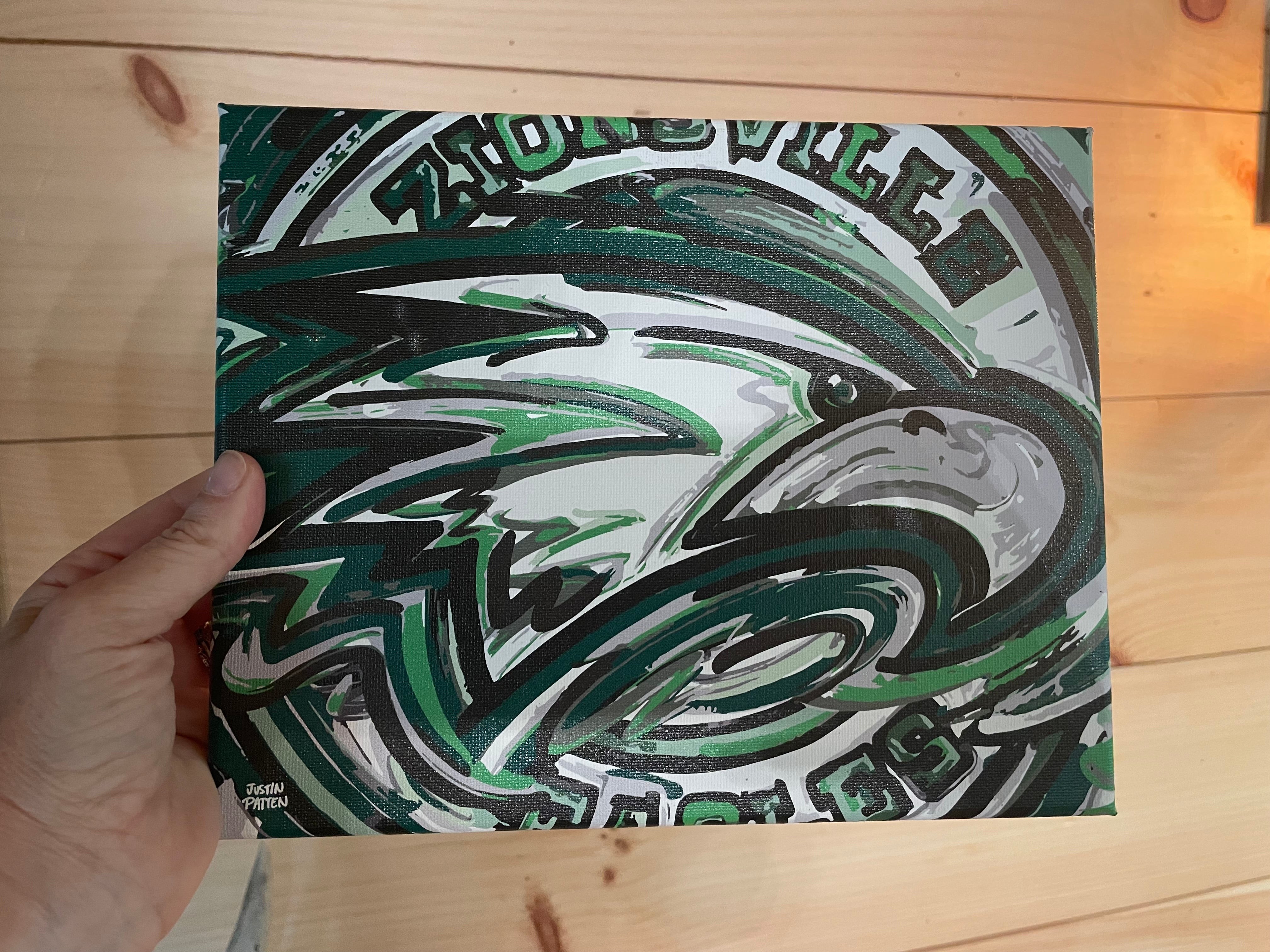 Zionsville Indiana 10"x 8" Eagle Canvas Print by Justin Patten