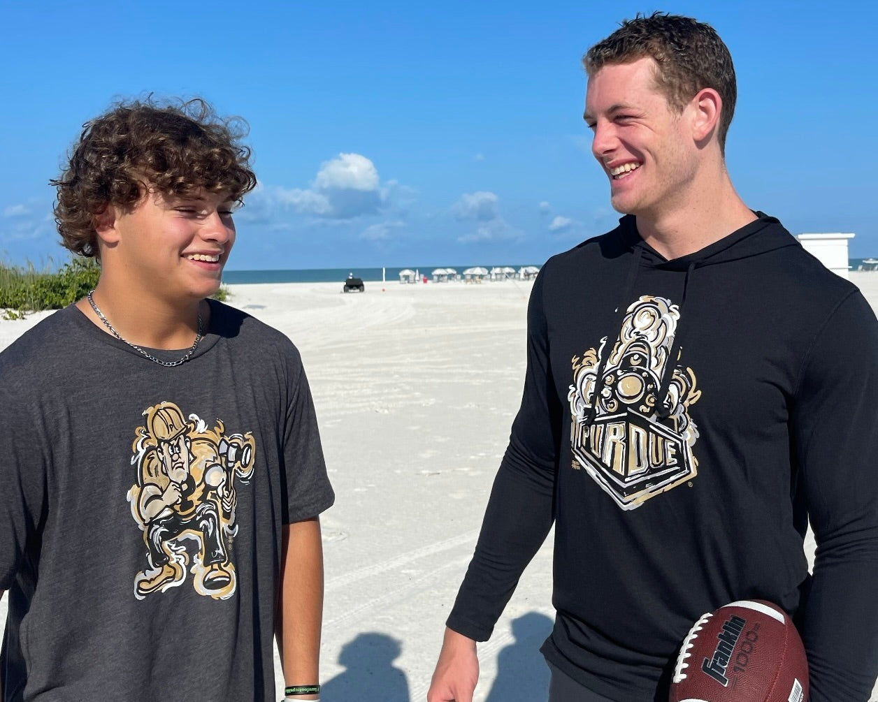 Purdue University Boilermaker Special Unisex Hooded Tee by Justin Patten (Black)