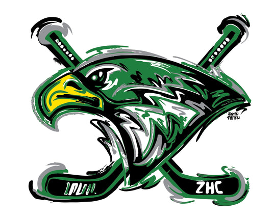 Zionsville Hockey Club Magnet by Justin Patten