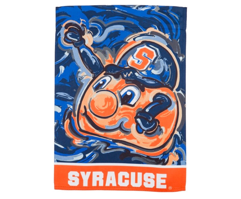 Syracuse University Mascot Garden Flag 12" x 18" by Justin Patten