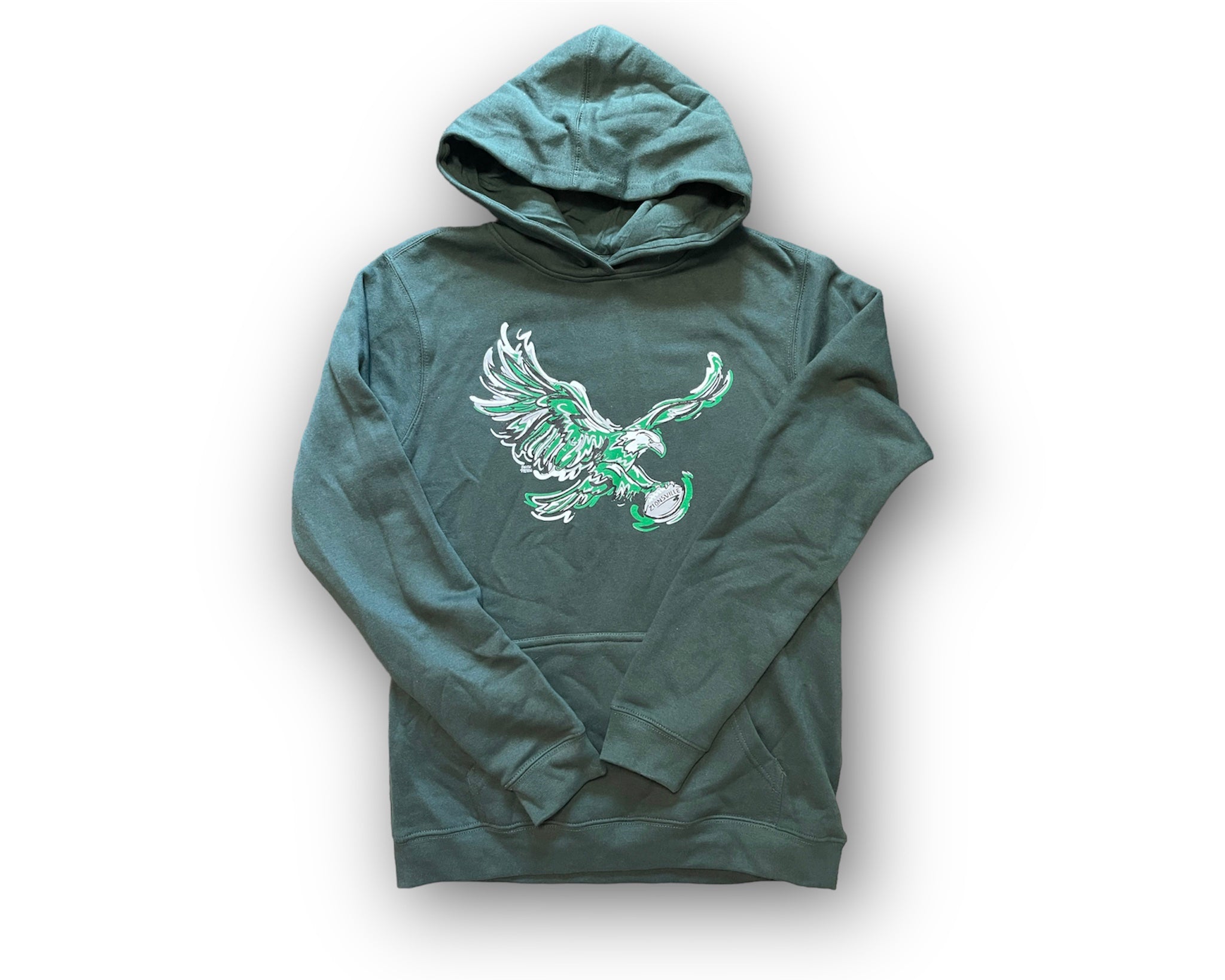 Zionsville Football Eagle Youth Hoodie by Justin Patten (Last Two)