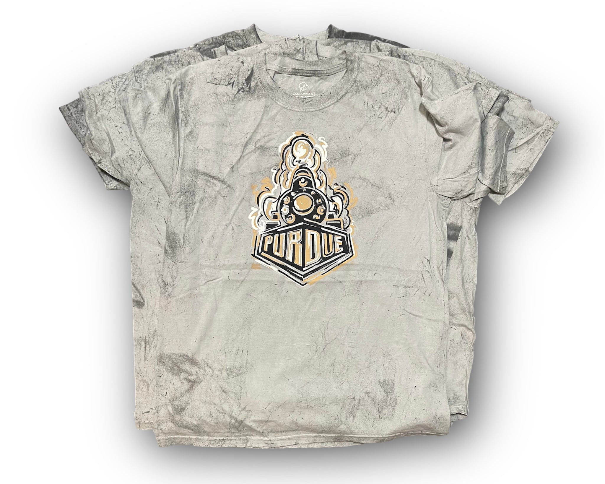 Purdue Boilermaker Special Unisex Short Sleeve Distressed Tee by Justin Patten