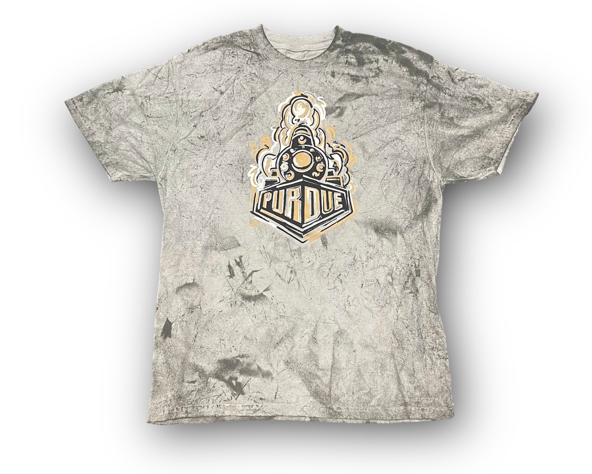 Purdue Boilermaker Special Unisex Short Sleeve Distressed Tee by Justin Patten