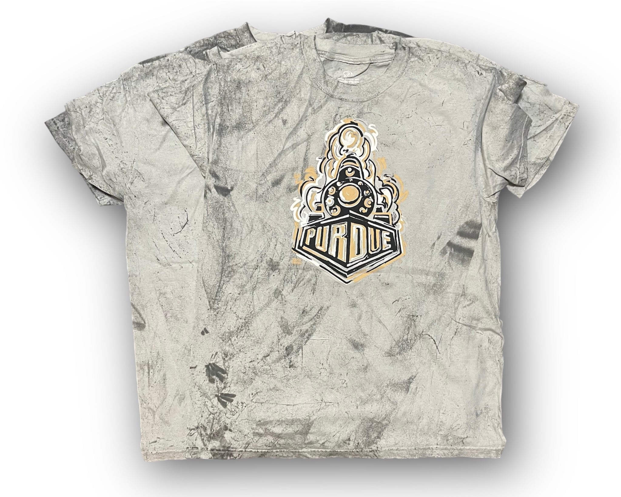 Purdue Boilermaker Special Unisex Short Sleeve Distressed Tee by Justin Patten