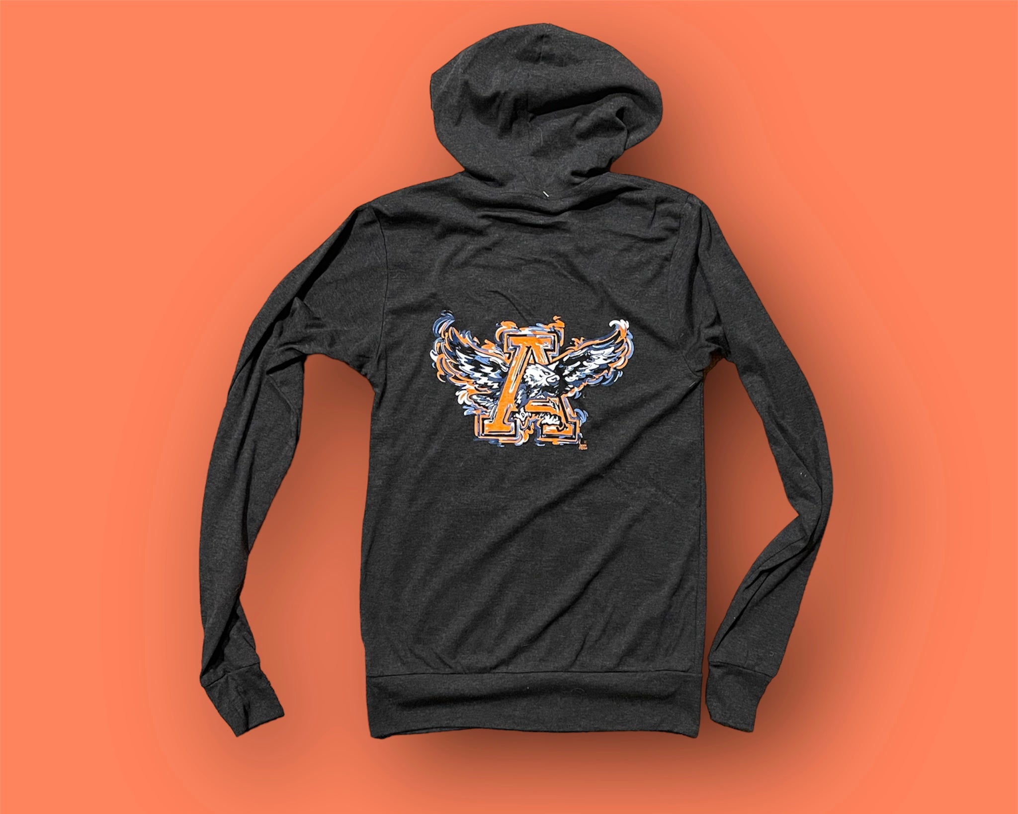 Auburn University War Eagle Unisex Zip Up Hoodie by Justin Patten (Last Few)