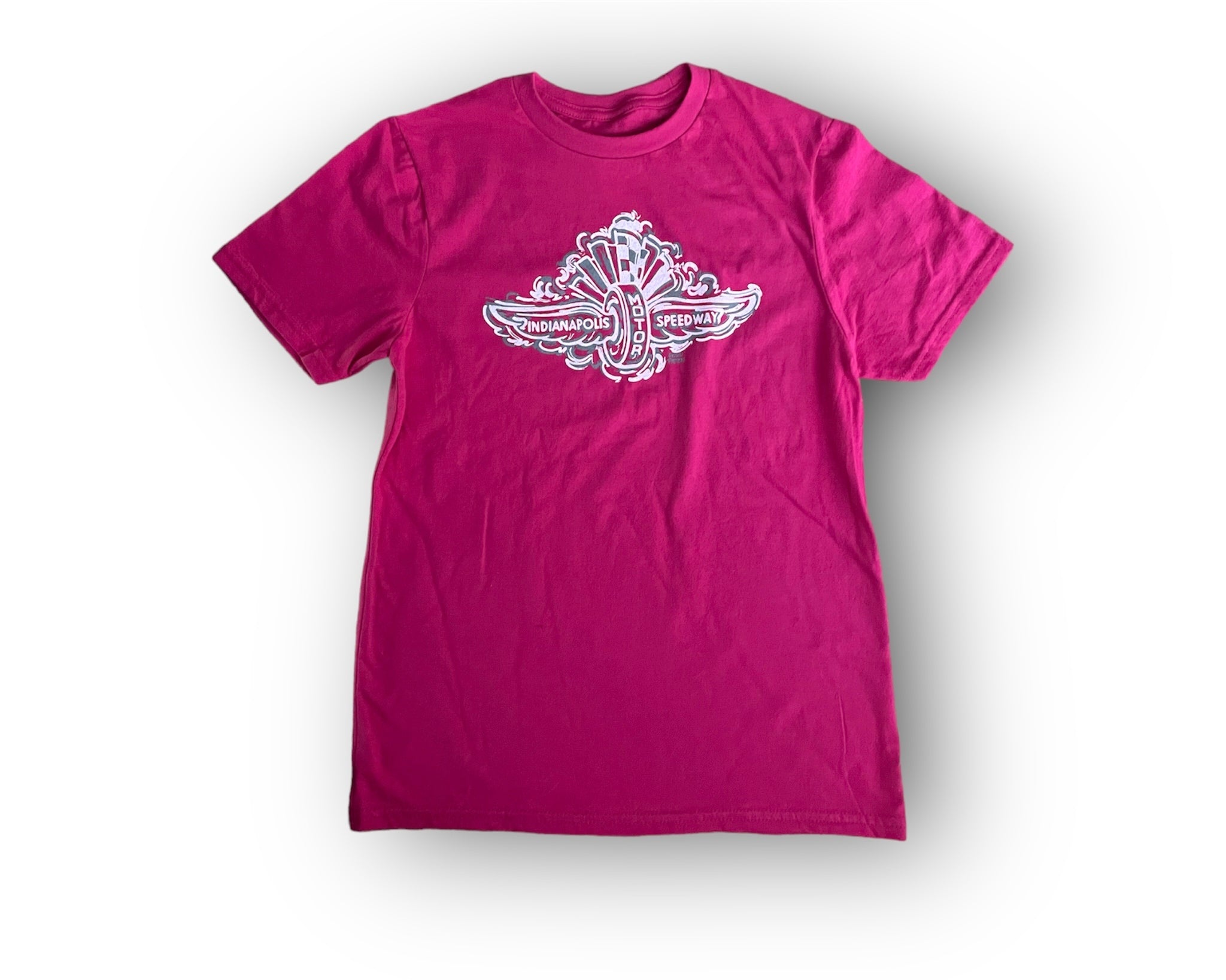 Indianapolis Motor Speedway Pink Youth "Smoke"Tee by Justin Patten