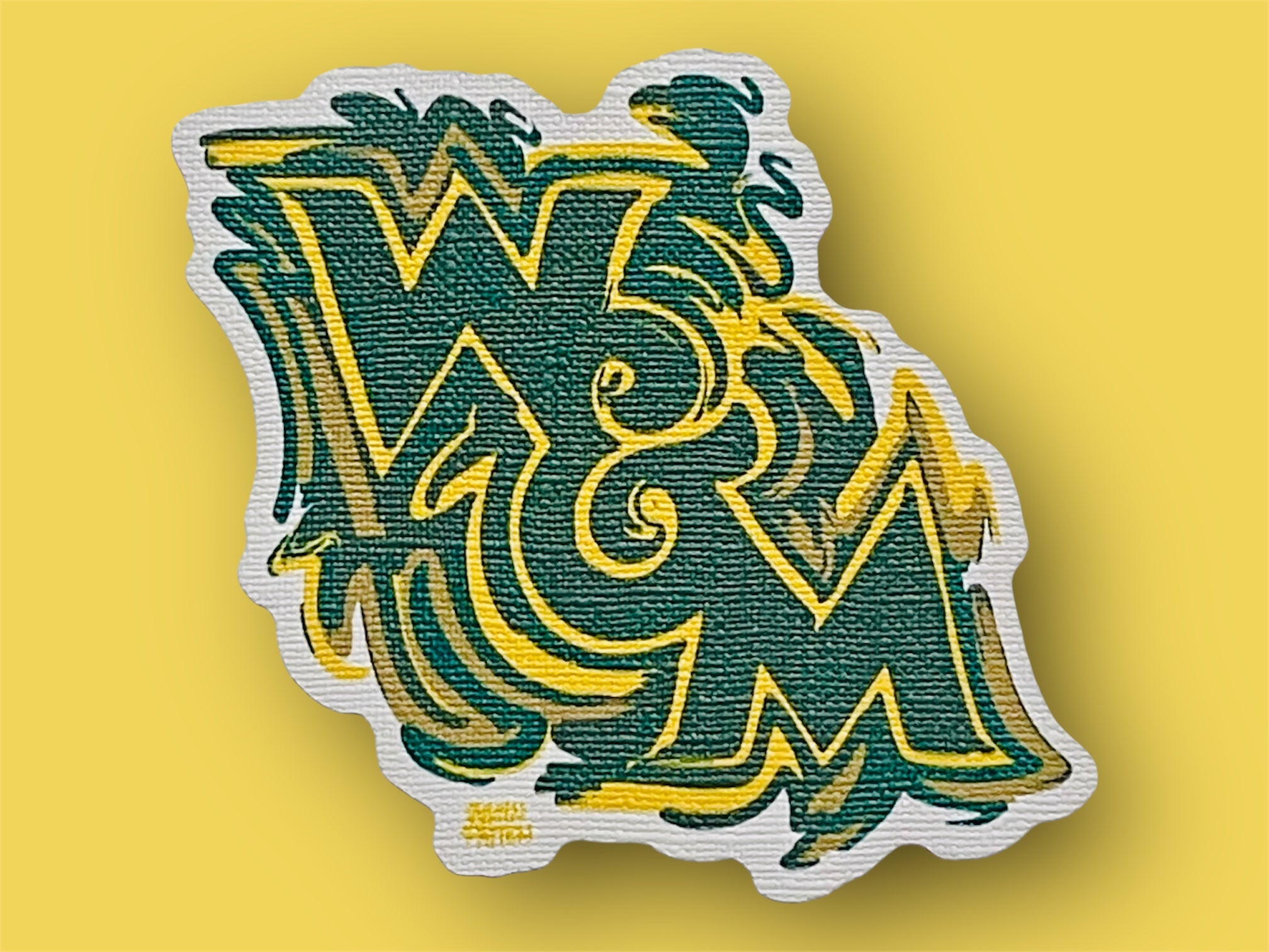College of William and Mary Durable Sticker by Justin Patten