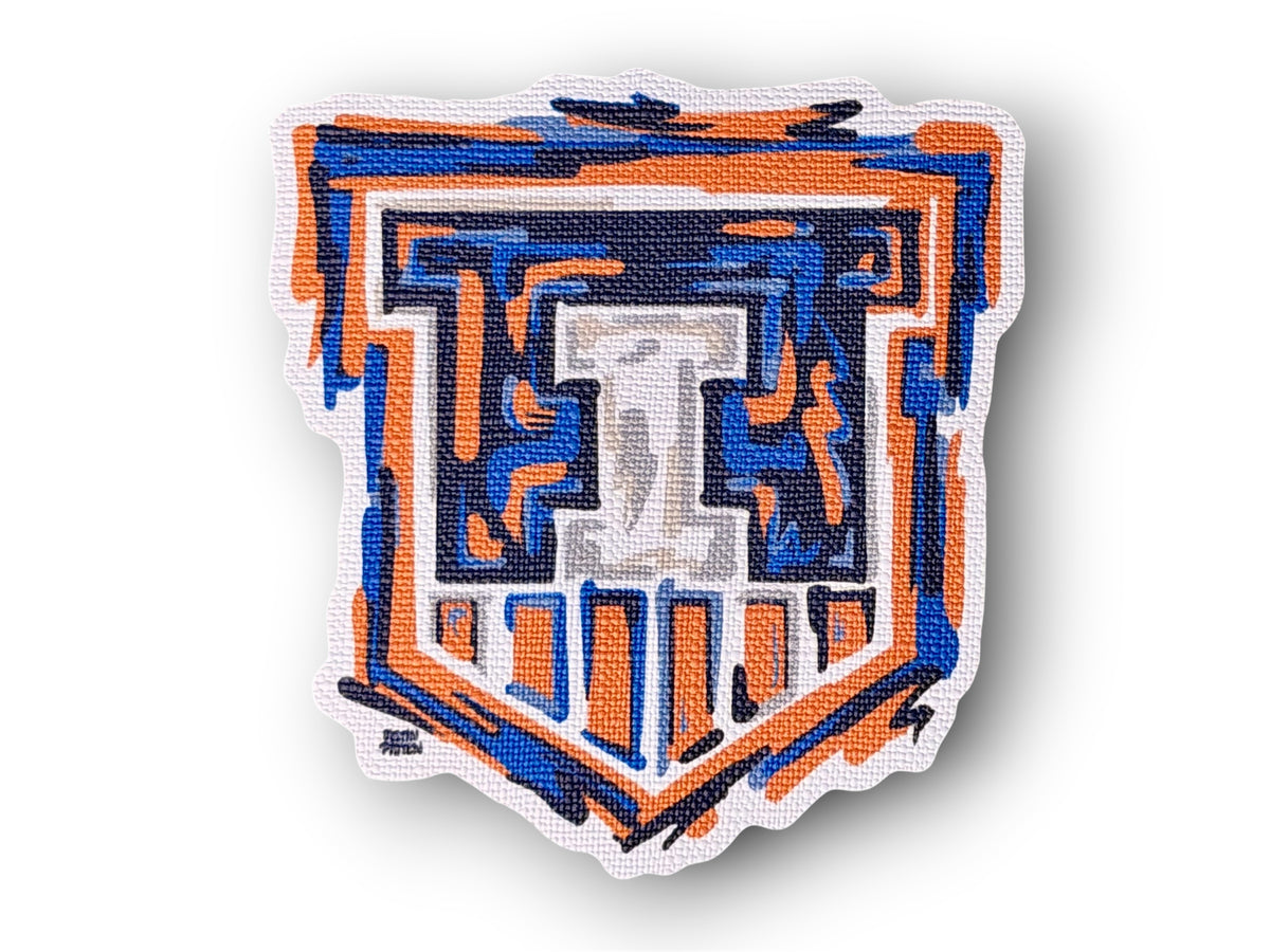 University of Illinois I Shield Durable Sticker by Justin Patten (Urbana-Champaign, Fighting Illini, CLC)