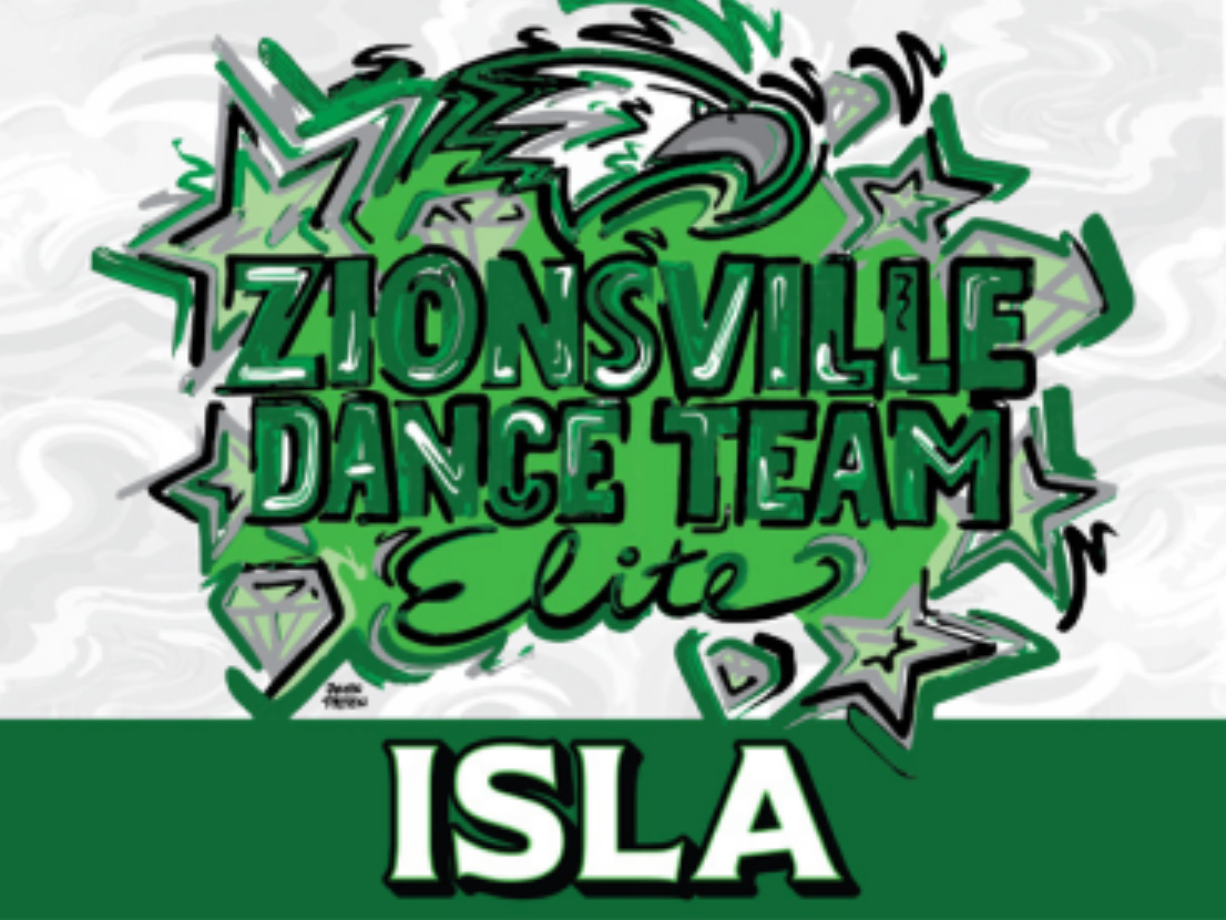 Zionsville Dance Team Elite Yard Sign (Text Your Order # , and personalized name for the back to 317-319-0076)