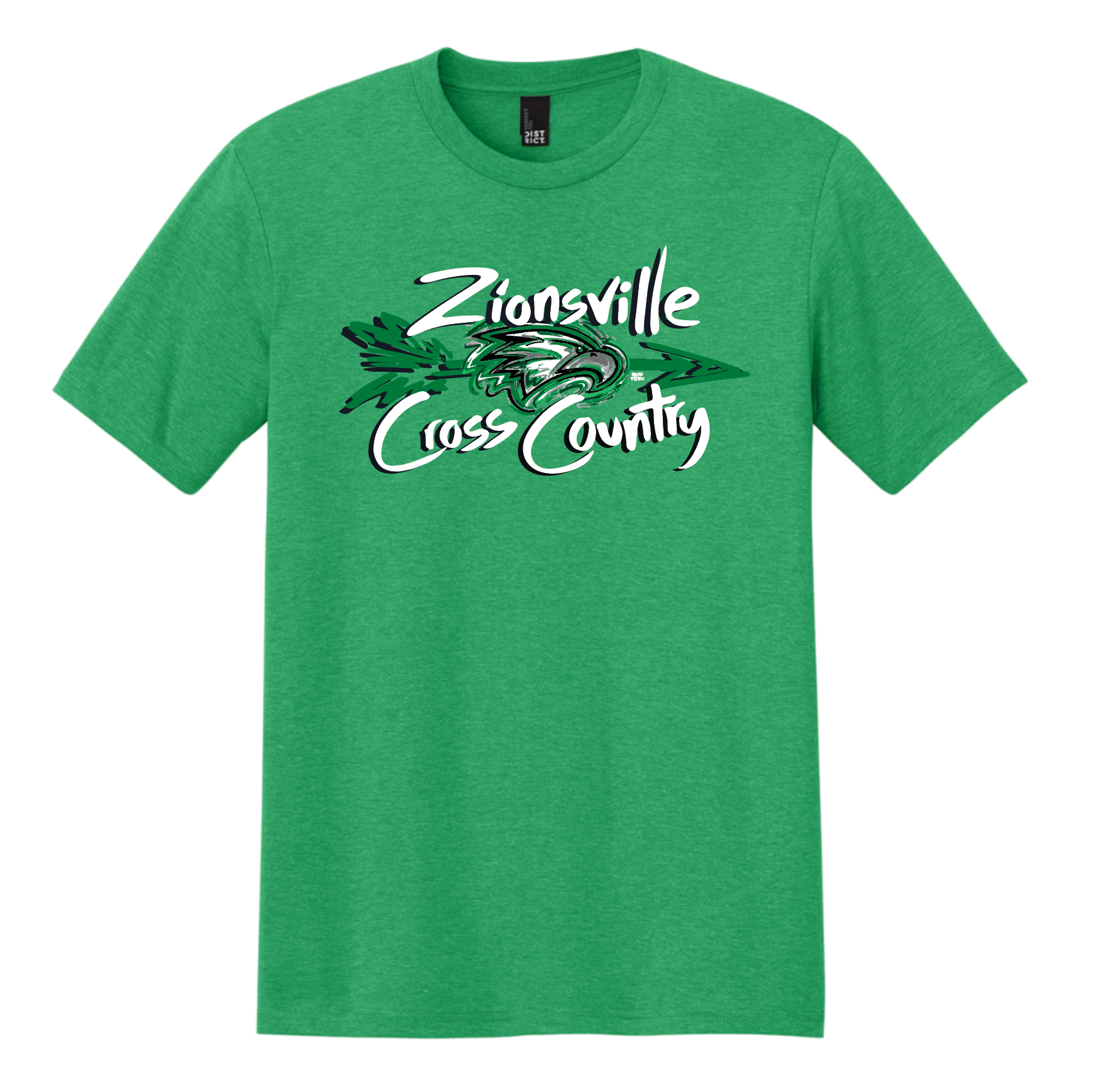 Zionsville Cross Country Unisex Crew Tee by Justin Patten (3 Colors) (Pre Order till August 8th)